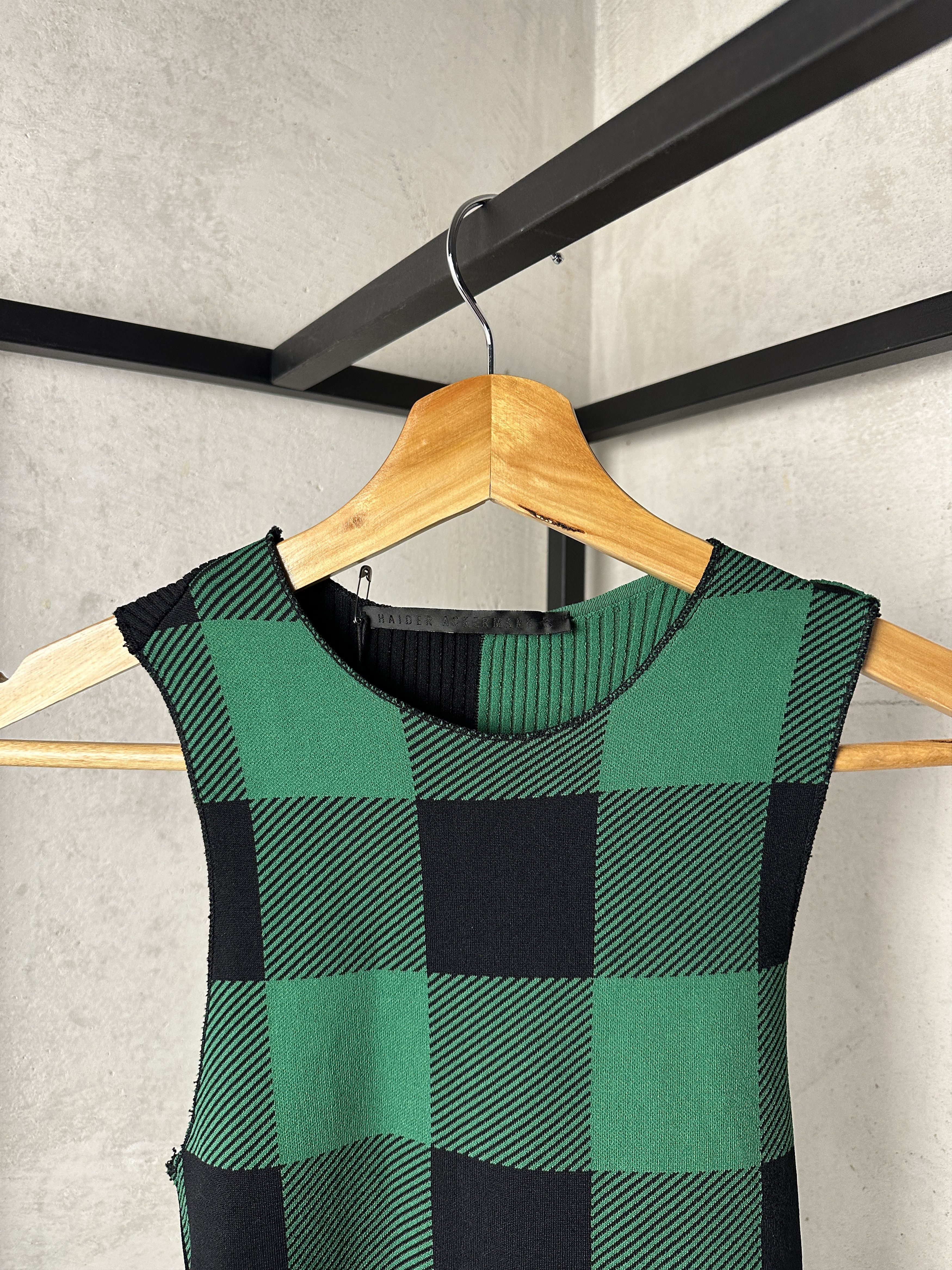 Haider Ackermann Haider Ackermann Onyx Black + Green Dress Size S / US 4 / IT 40 - 4 Thumbnail