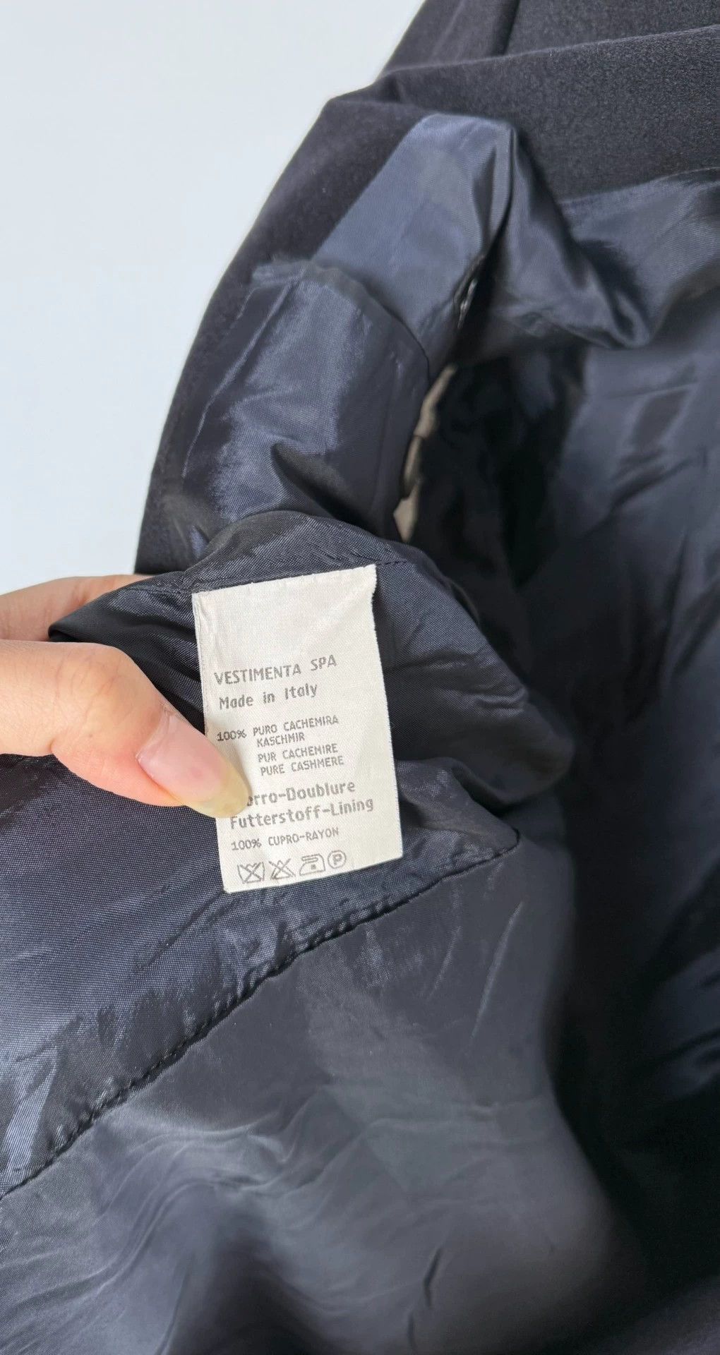 Giorgio Armani Giorgio Armani 9/10 Black Pure Cashmere Blazer 46 Size 46S - 8 Thumbnail