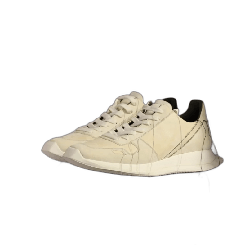 Rick Owens rickowens low top fringe sneakers Size US 15 / EU 48 - 1 Thumbnail