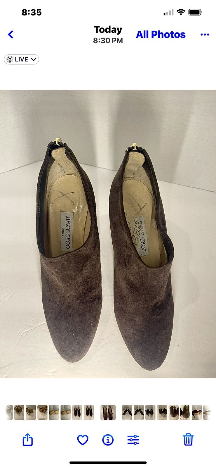 Jimmy Choo Jimmy Choo Mendez Brown Suede Ankle Boot Size US 9 / IT 39 - 2 Thumbnail