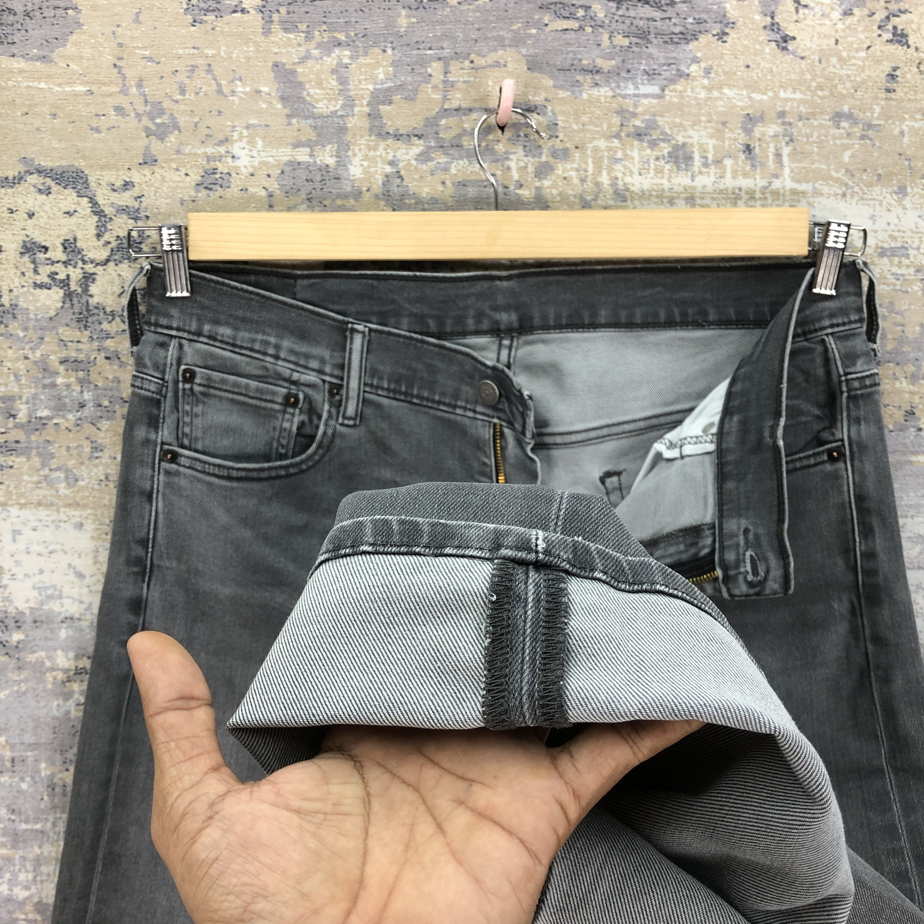 Levi's Vintage Y2K Levis 569 Baggy Denim Levi's Super Black Jeans Size US 36 / EU 52 - 8 Thumbnail