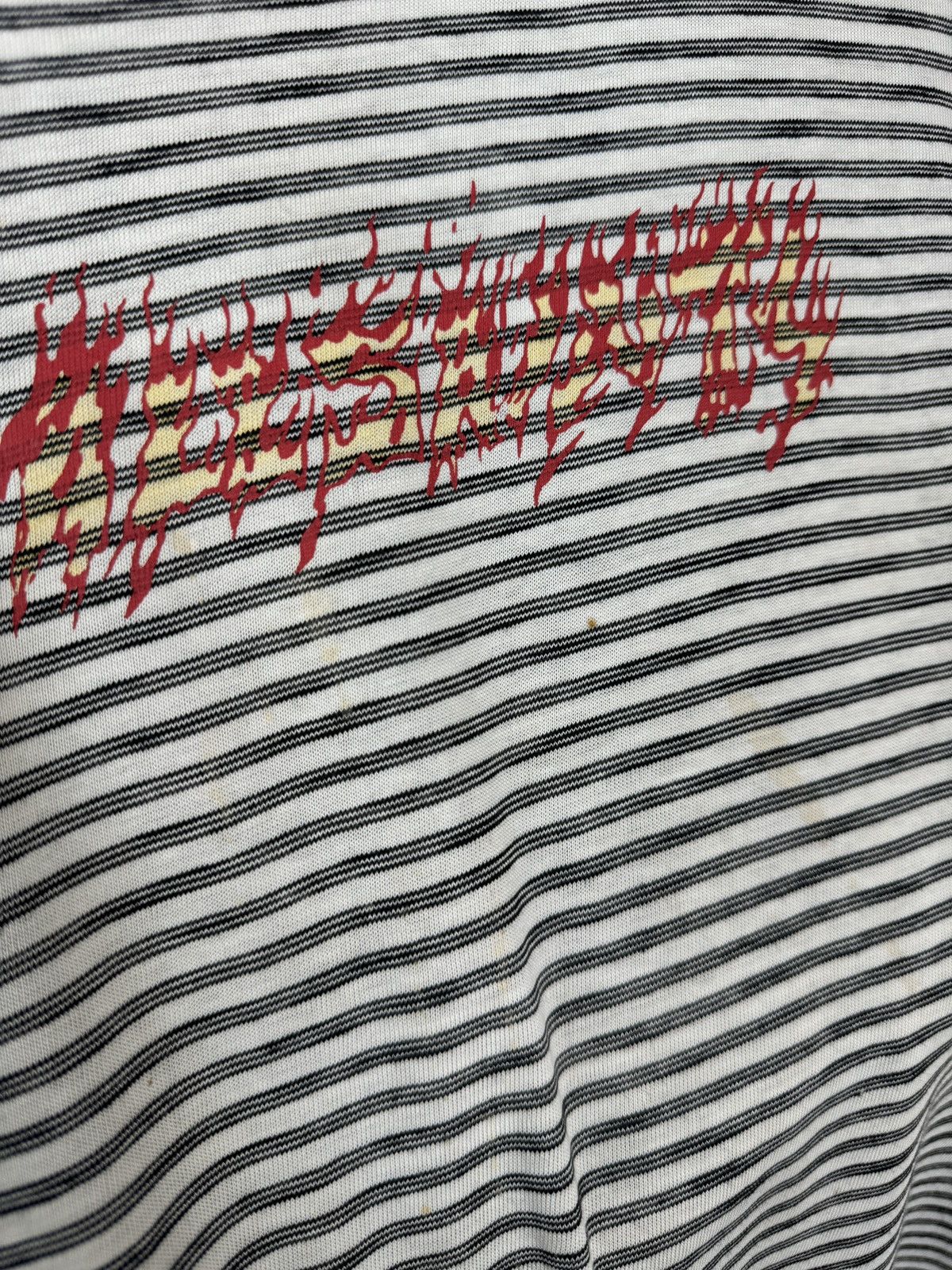 Allsaints Mens Vintage AllSaints BURNER STRIPE SS CREW T-shirt tee y2k Size US M / EU 48-50 / 2 - 7 Thumbnail