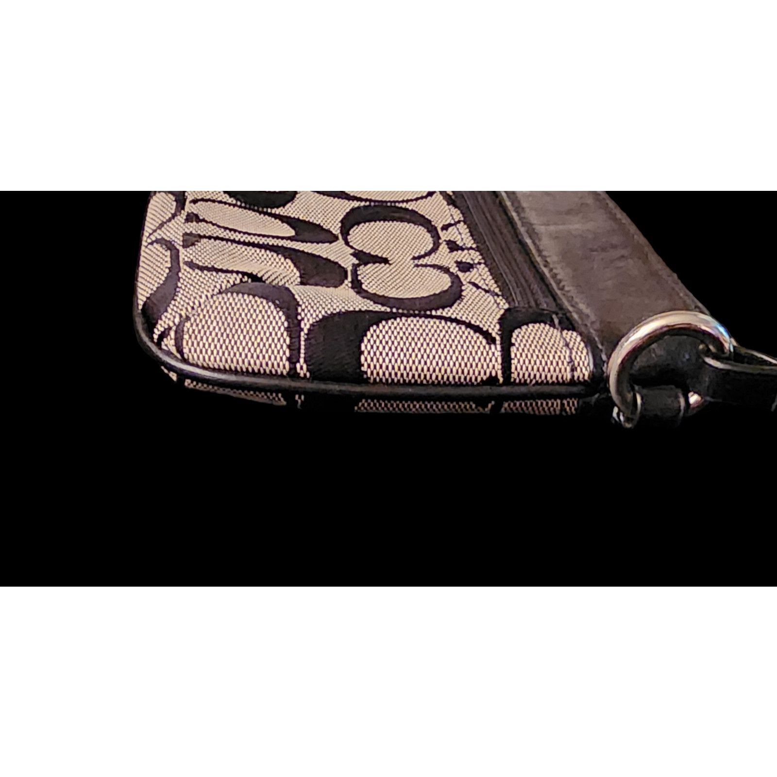 Coach Coach Signature gray black wristlet clutch bag Size ONE SIZE - 7 Thumbnail