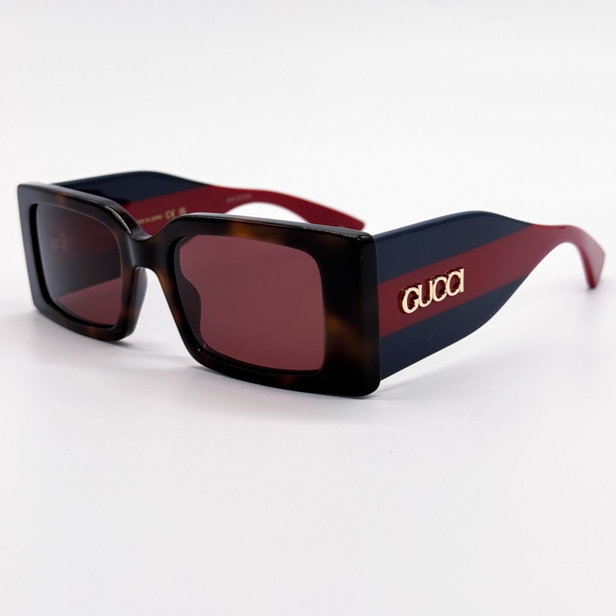 Gucci NEW GUCCI GG1860S 002 HAVANA BLUE RED UNISEX SUNGLASSES GUCC Size ONE SIZE - 7 Thumbnail