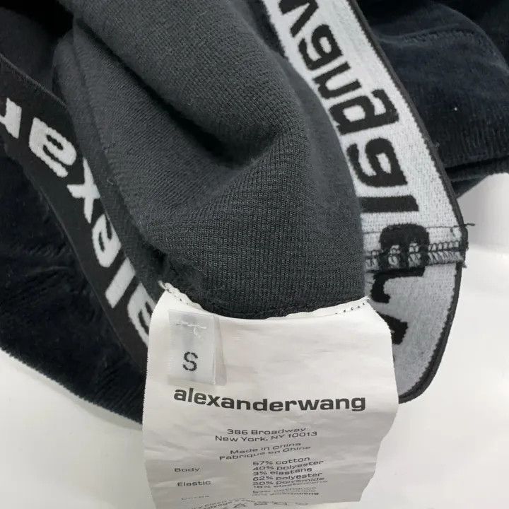 Alexander Wang Alexander Wang Black Cropped Hoodie for Women - Size S / US 4 / IT 40 - 4 Thumbnail