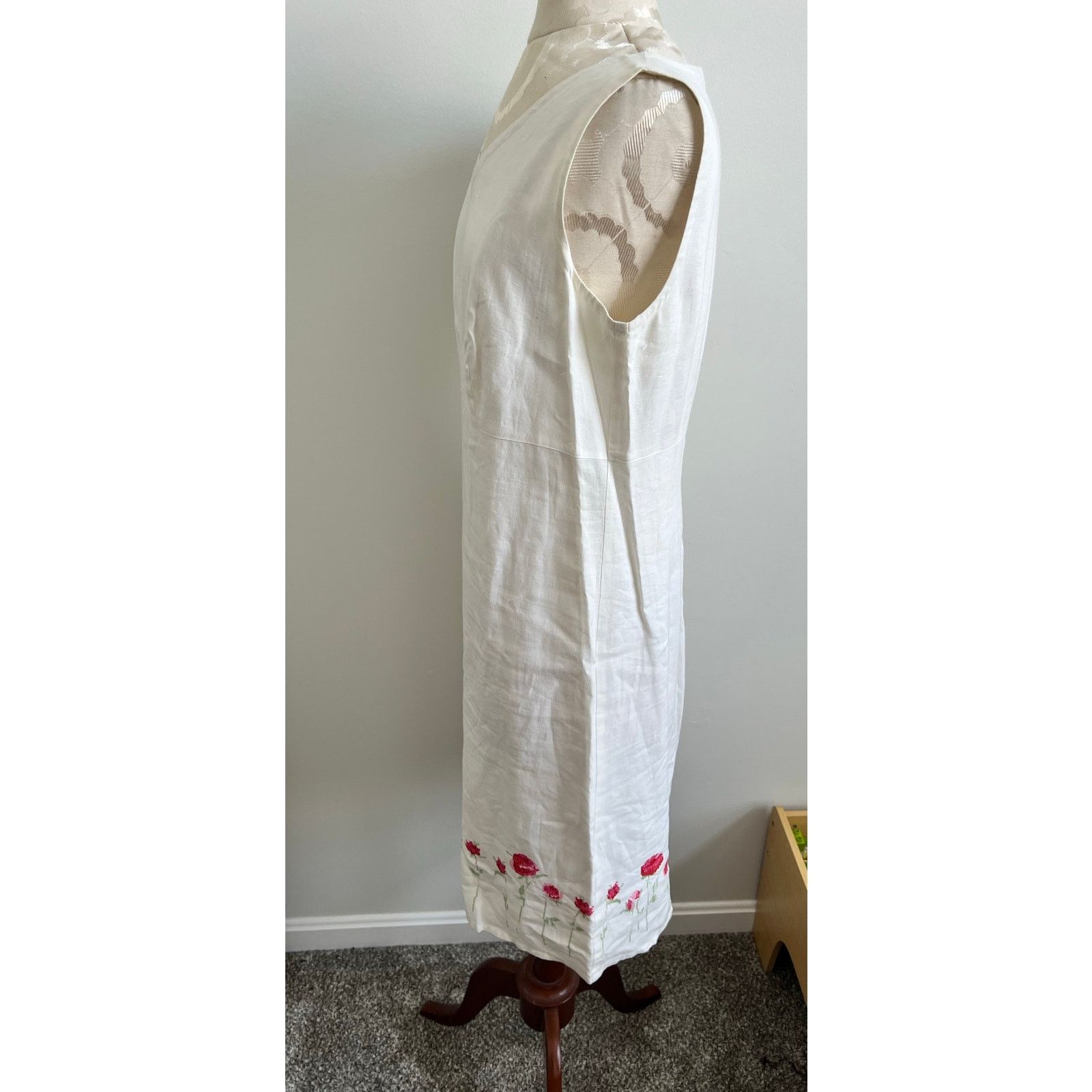 Laura Ashley Laura Ashley Vintage Sleeveless Linen Dress USA Size 10 Size L / US 10 / IT 46 - 2 Thumbnail
