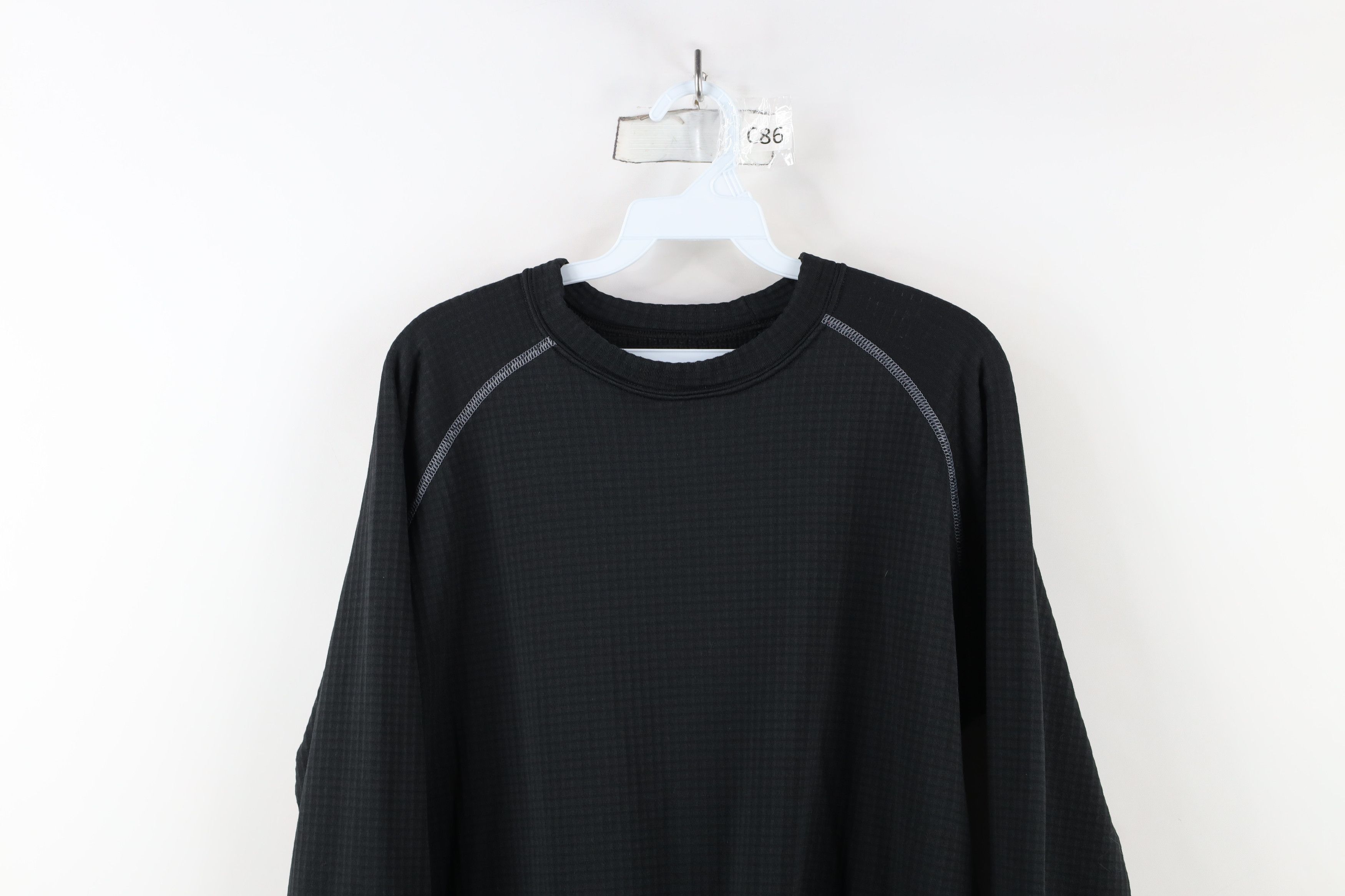 Cabelas × Vintage Vintage Cabelas Thermal Fleece Lined Sweatshirt Black Size US L / EU 52-54 / 3 - 2 Thumbnail