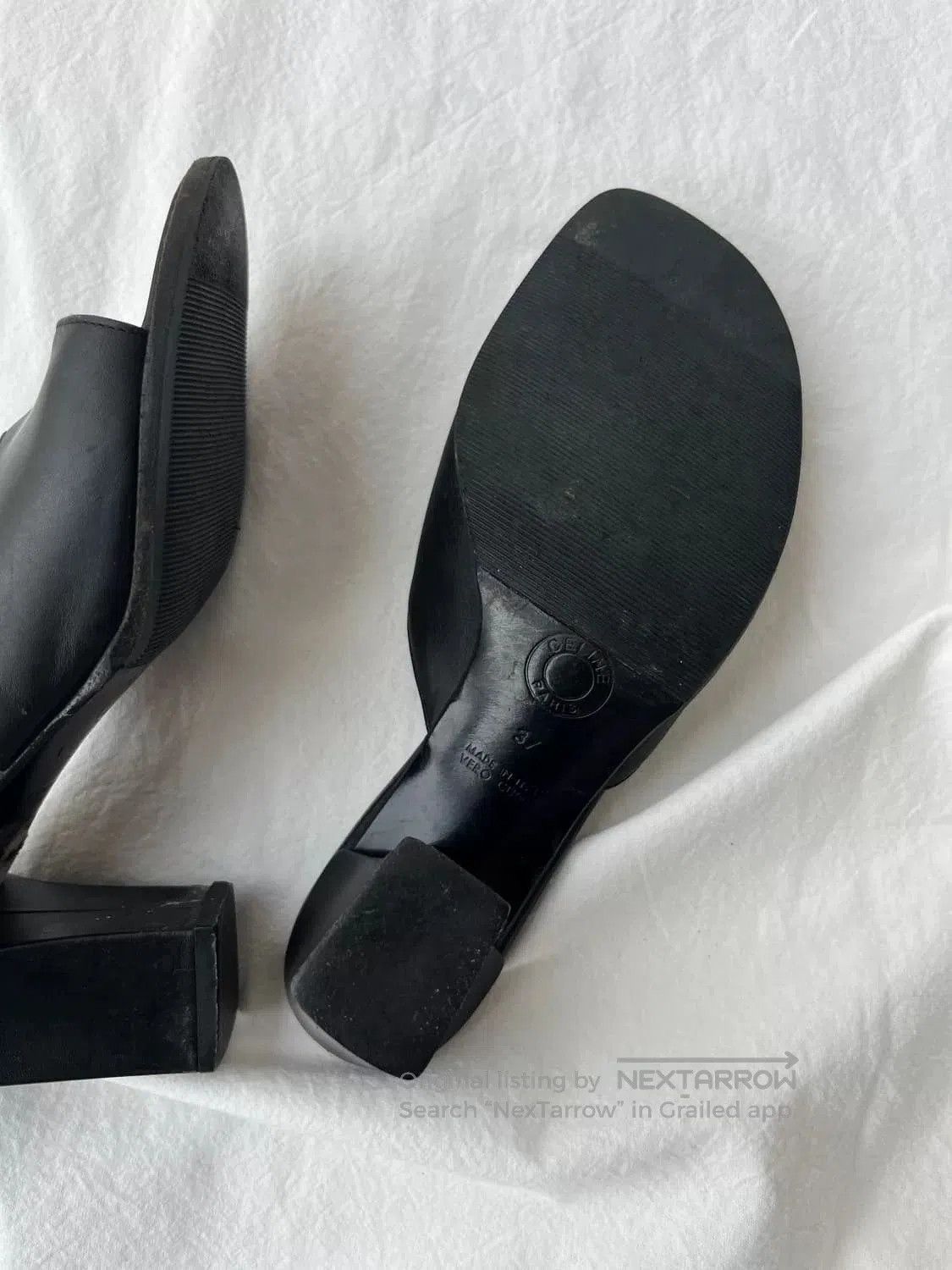 Celine Celine Vintage Leather Mules. Size US 6 / IT 36 - 6 Thumbnail