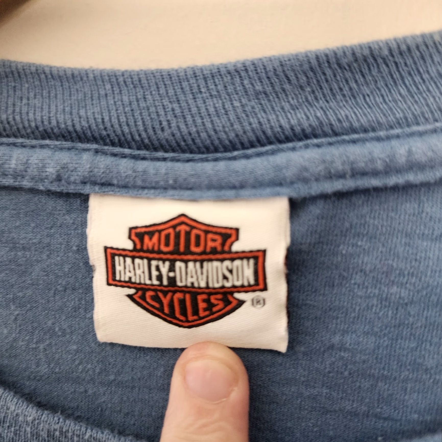 Harley Davidson Harley-Davidson T-Shirt Men XL Blue Diner Girl Boxy Motorcycle Skater Grunge Y2k Clothing Shirt Mens Blue Harley Davidson Motorcycle Grunge 2000s Size US XL / EU 56 / 4 - 6 Thumbnail