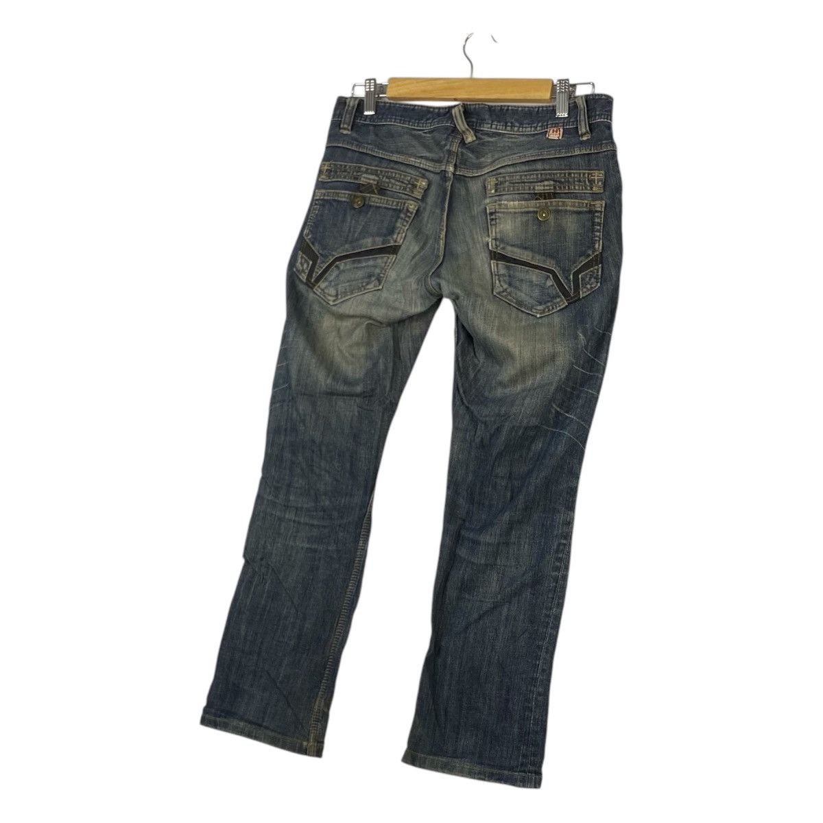 Designer × Vintage Vintage jeans H Nicole Club × PPFM × Undercover Hideaways Nicole Distress Faded Jeans Size US 31 - 6 Thumbnail