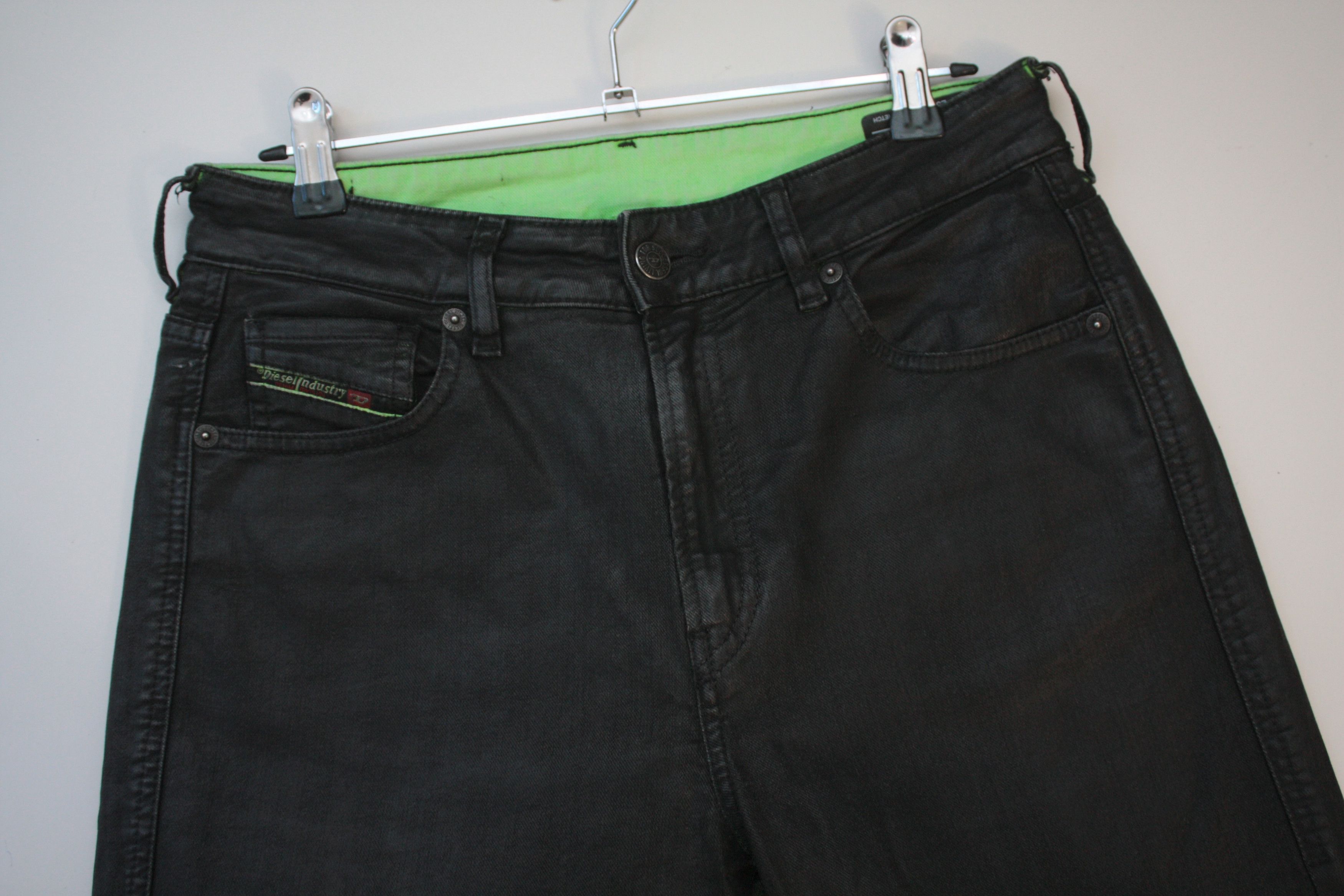 Diesel Diesel Black Green Pants 27 Size US 27 - 1 Thumbnail