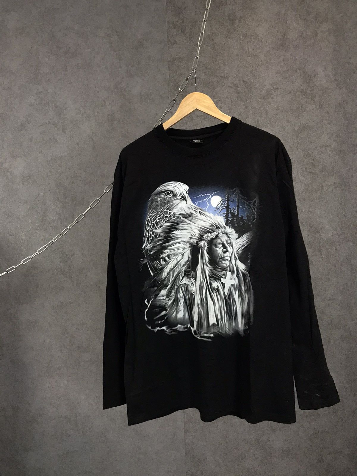 Vintage Indian Eagle rock longsleeve Size US XL / EU 56 / 4 - 1 Thumbnail