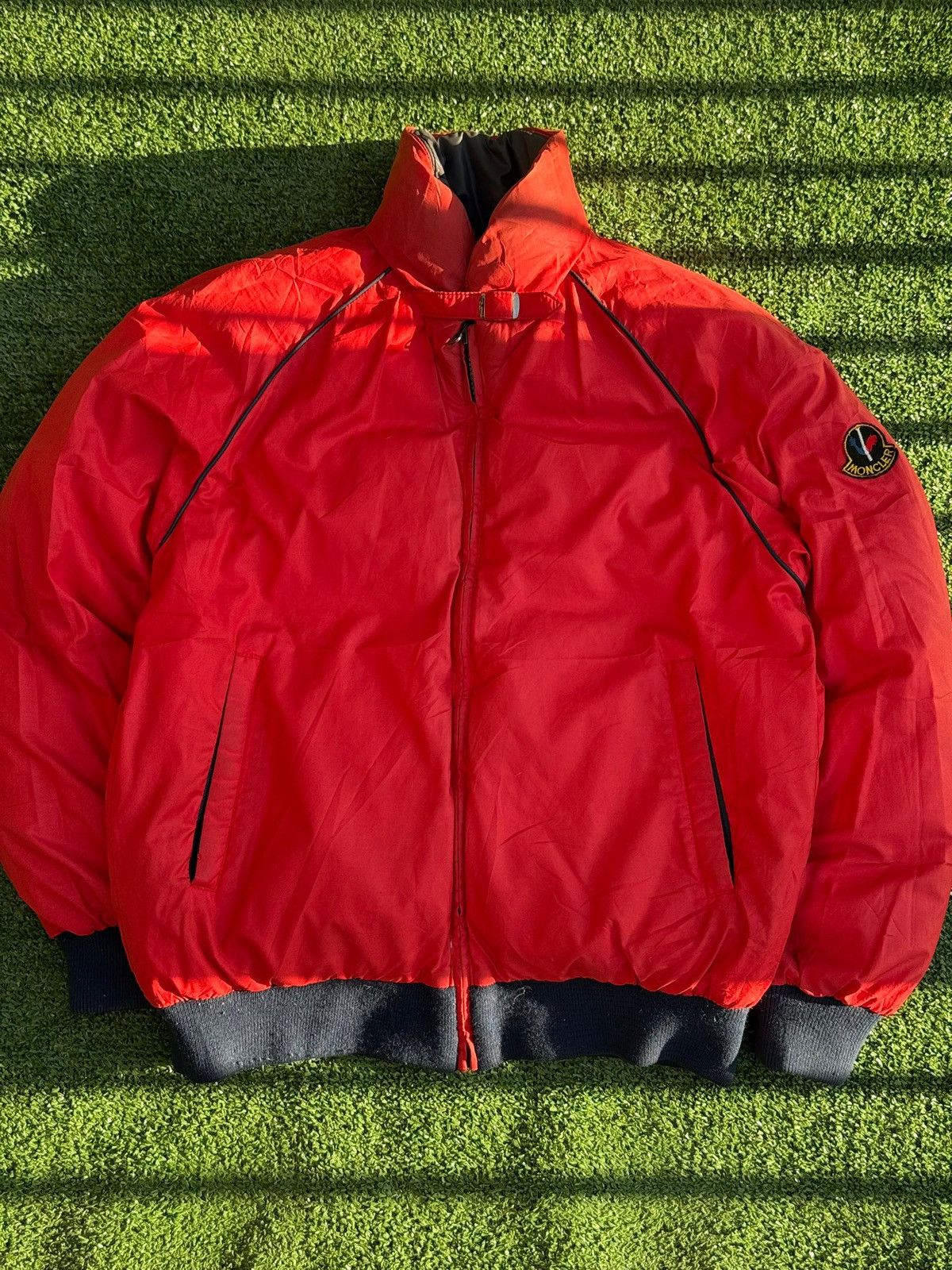 Moncler Vintage 1980s Moncler x Asics Puffer Reversible Jacket Size US M / EU 48-50 / 2 - 2 Thumbnail