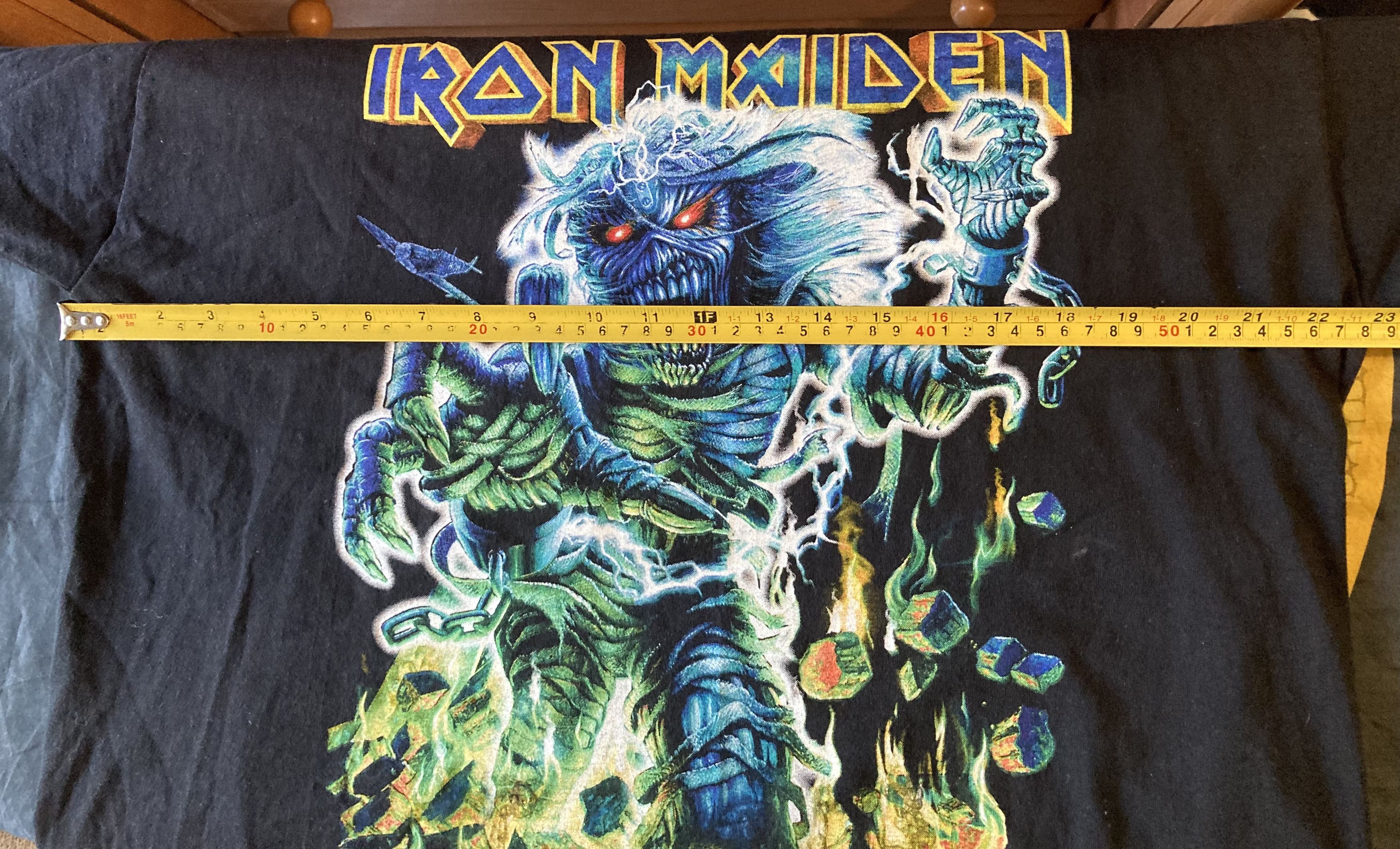 Band Tees Iron Maiden Somewhere Back In Time World Tour 2009 Size US XL / EU 56 / 4 - 8 Thumbnail