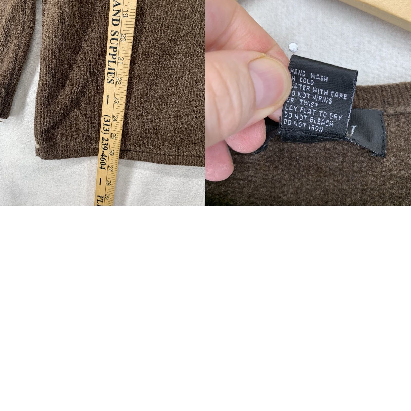 Vintage VINTAGE Jenny Chenille Knit Sweater M Brown Floral Embroidery Beads Cottage 90s Size M / US 6-8 / IT 42-44 - 9 Thumbnail