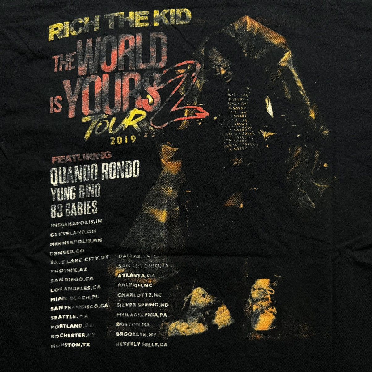 Rap Tees RICH THE KID “ THE WORLD IS YOURS 2 TOUR “ FRUIT OF THE ROOM Size US M / EU 48-50 / 2 - 6 Thumbnail