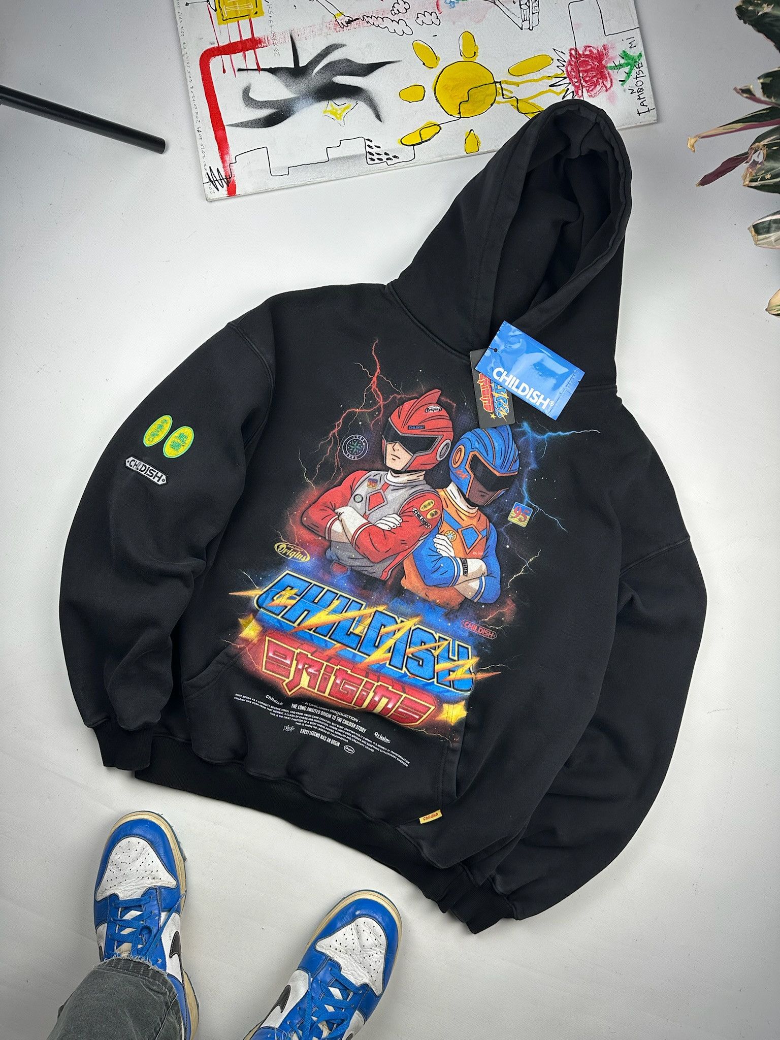 Vintage Vintage Baggy Childish Hoodie Size US L / EU 52-54 / 3 - 11 Thumbnail