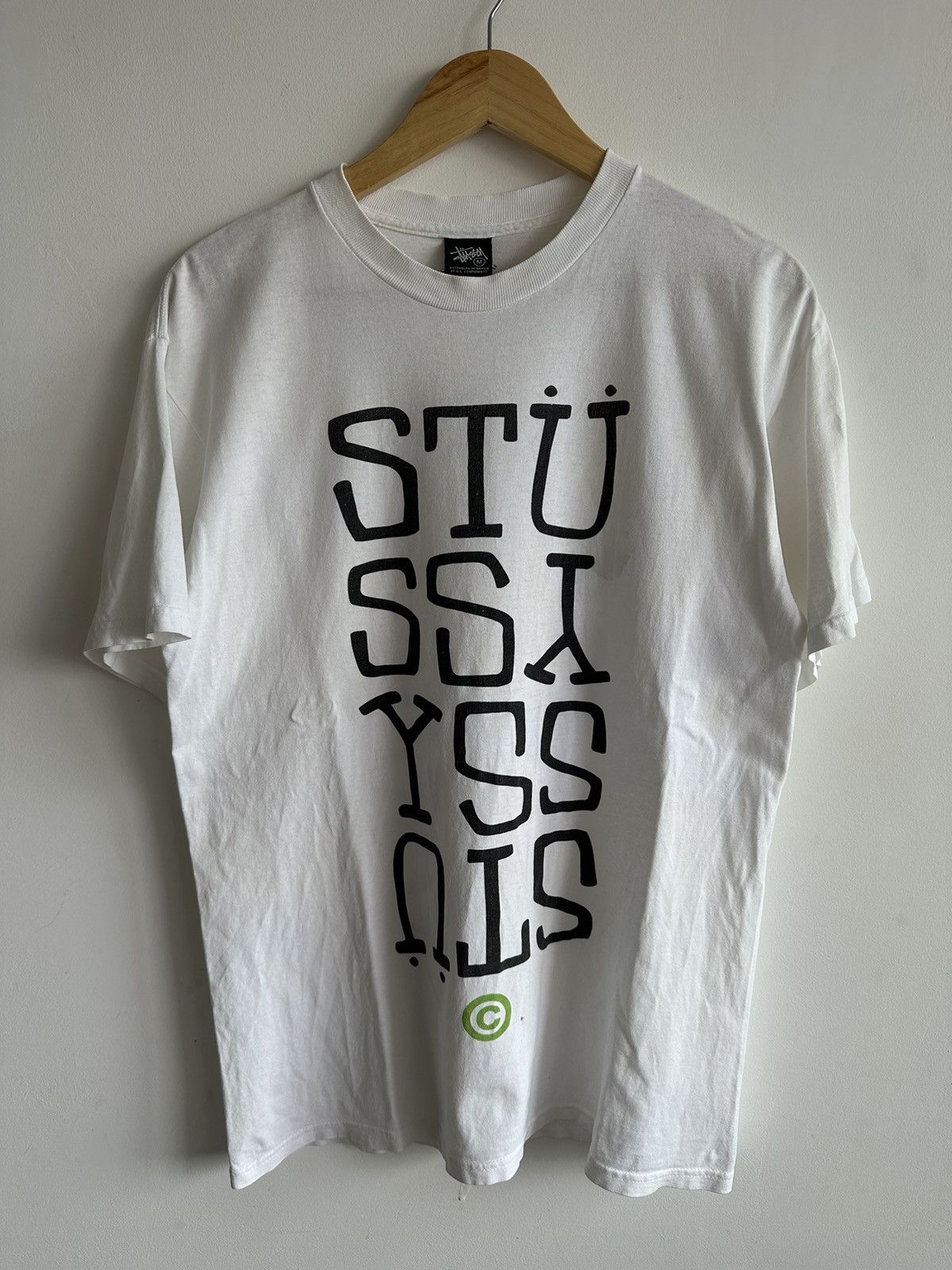 Stussy × Vintage Vintage Stussy Upside down Streetwear Rare Tshirt Size US M / EU 48-50 / 2 - 1 Thumbnail