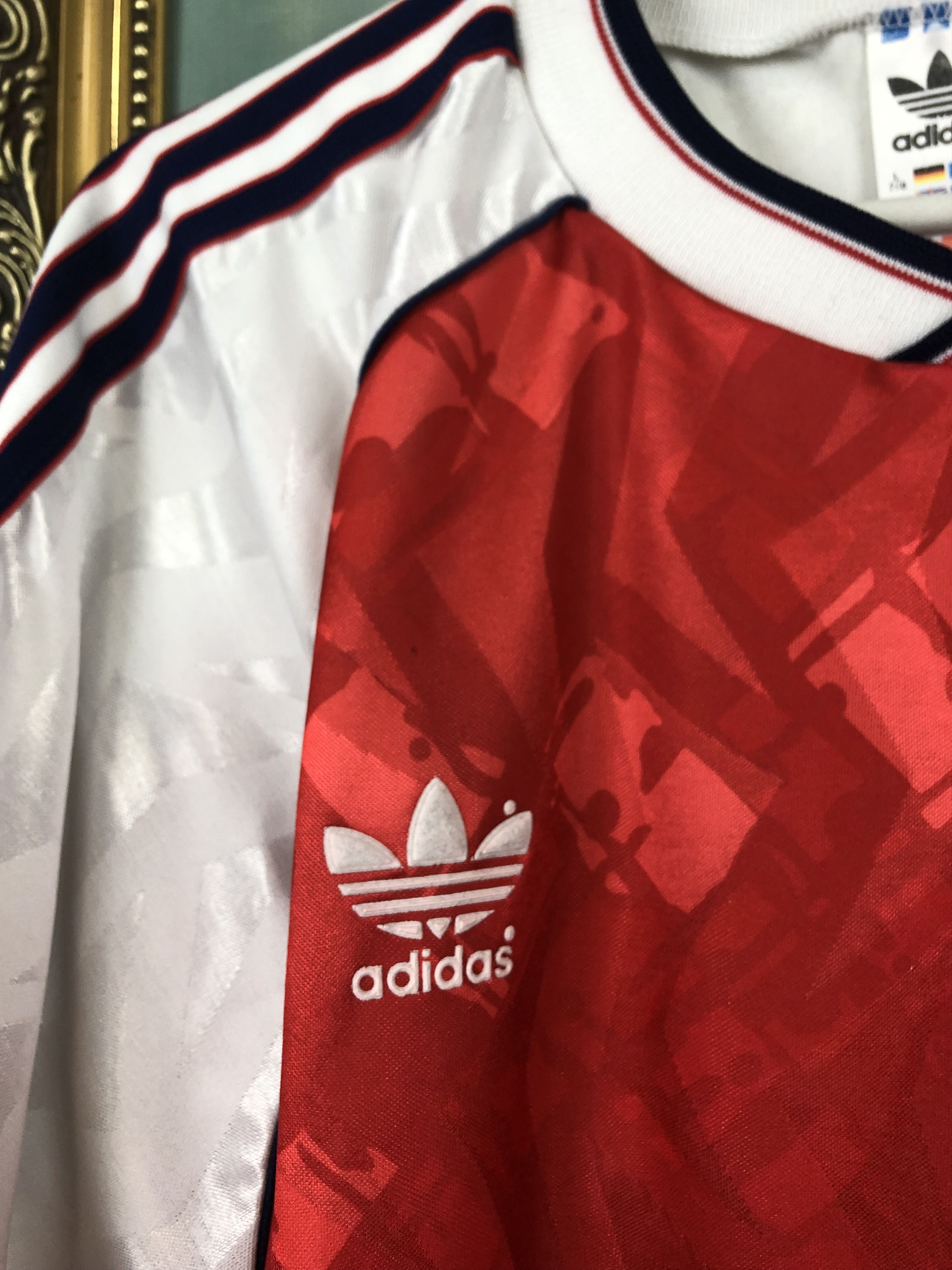 Adidas Vintage Arsenal London Gunner Template Football Shirt Jersey Size US L / EU 52-54 / 3 - 7 Thumbnail