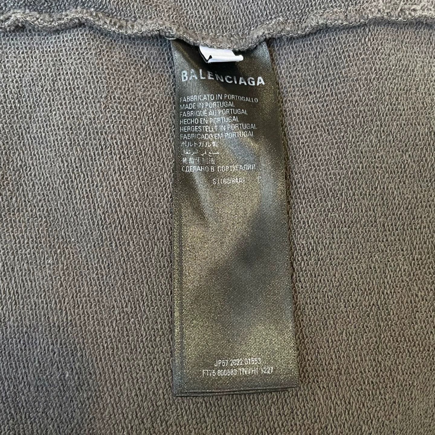 Balenciaga balenciaga gray logo hoodie sweatshirt for women Size US S / EU 44-46 / 1 - 6 Thumbnail