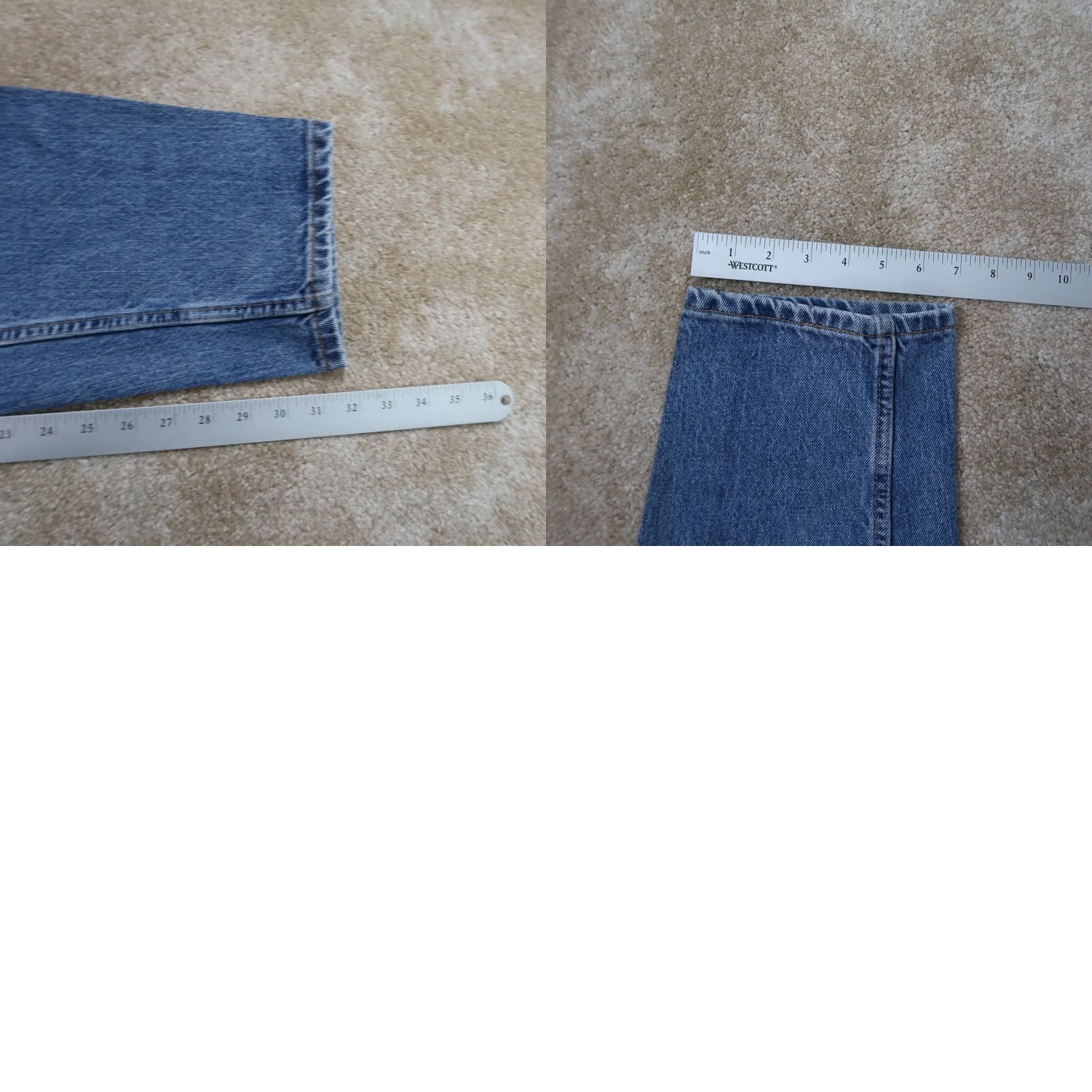 Levi's VINTAGE Levi's 550 Jeans Women's 16 Denim Relaxed Tapered 32in White Pocket 5-Pocket 34in Waist Jeans Mens? Size 38" / US 16 / IT 52 - 9 Thumbnail