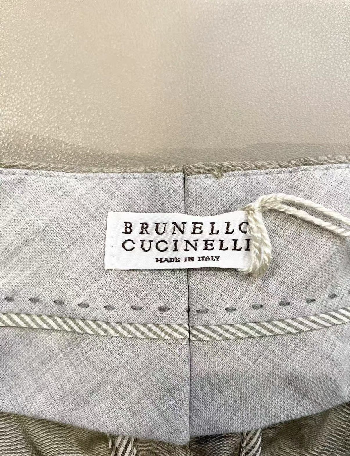 Brunello Cucinelli Brunello Cucinelli Classic Beige Casual Wide-Leg Pants J33 Size 25" / US 0 / IT 36 - 6 Thumbnail