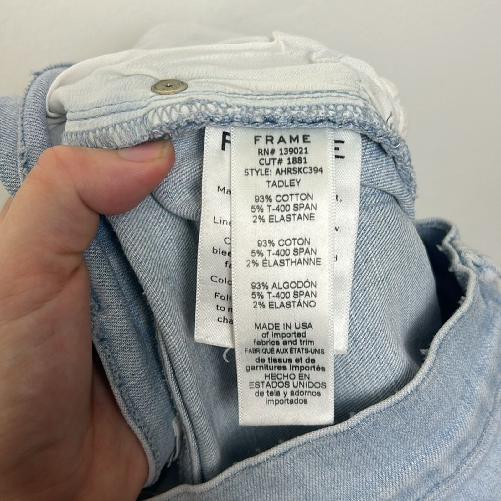 Frame Frame Denim Ali High Rise Cigarette Jeans Size 29" - 7 Thumbnail