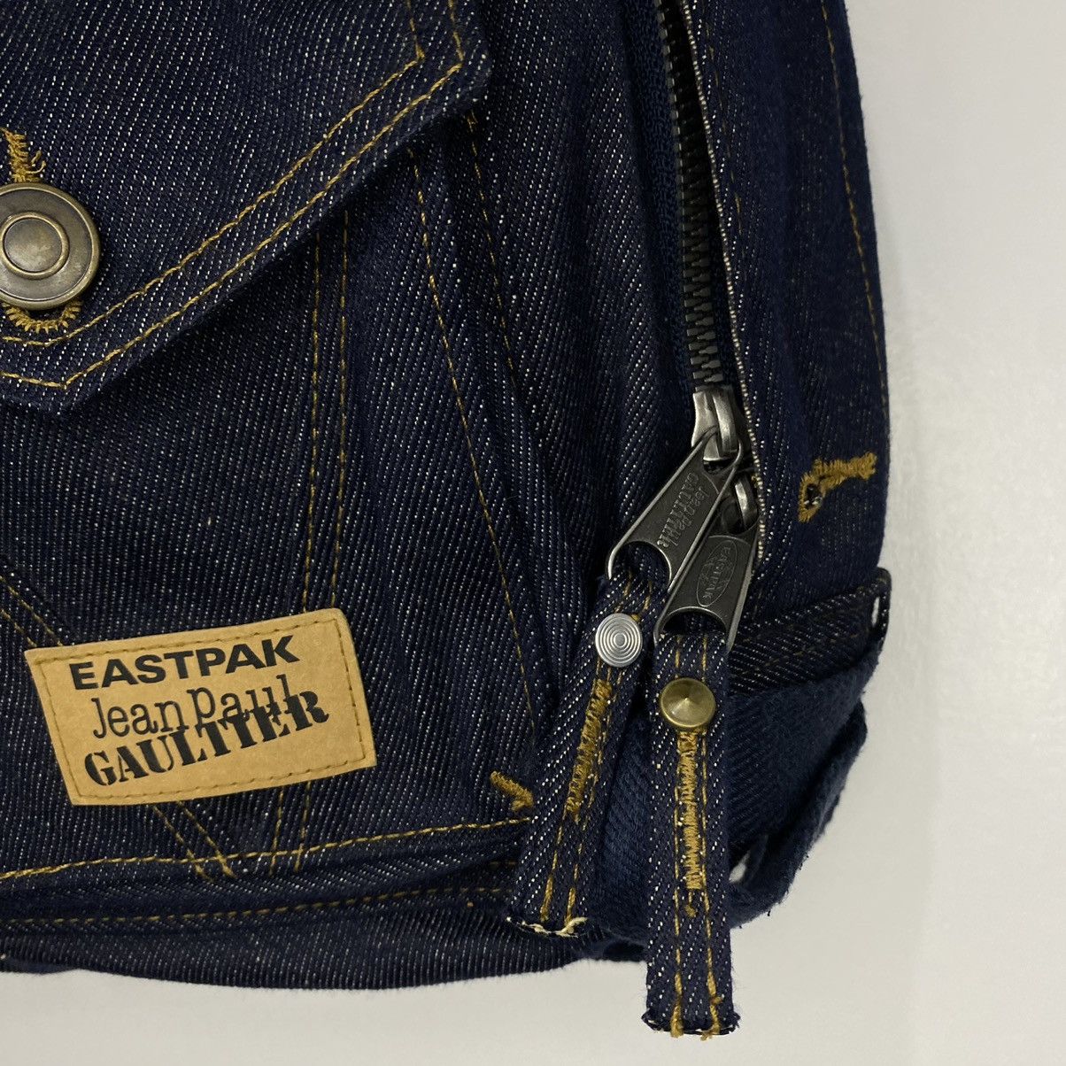 Eastpak × Jean Paul Gaultier Eastpack Jean Paul Gaultier Denim Backpack Size ONE SIZE - 5 Thumbnail