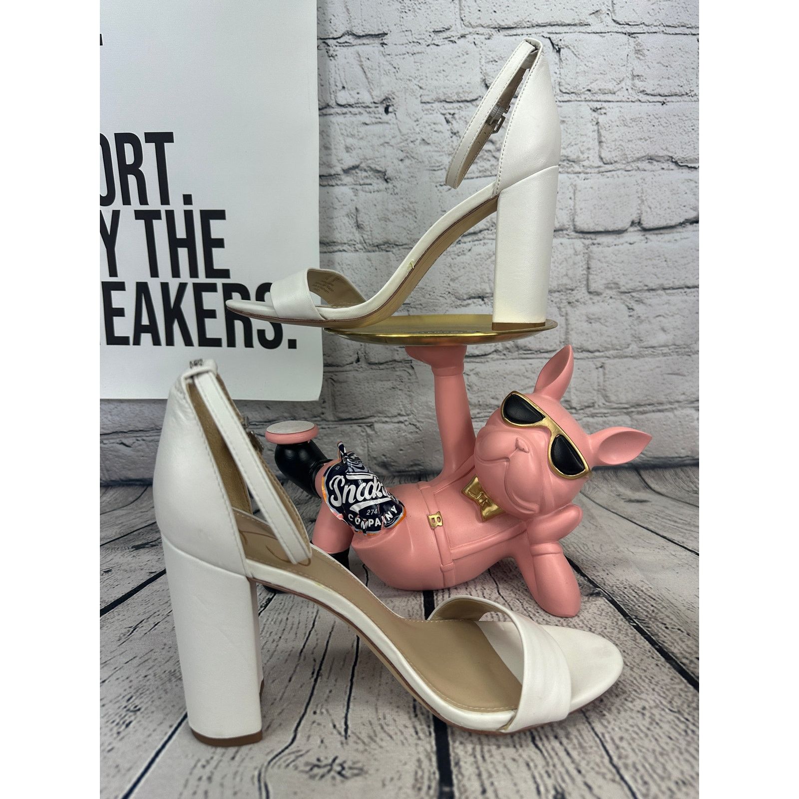 Sam Edelman Sam Edelman Yaro Block Heels Sandals Womens 9 EU 39 White Size US 9 / IT 39 - 6 Thumbnail