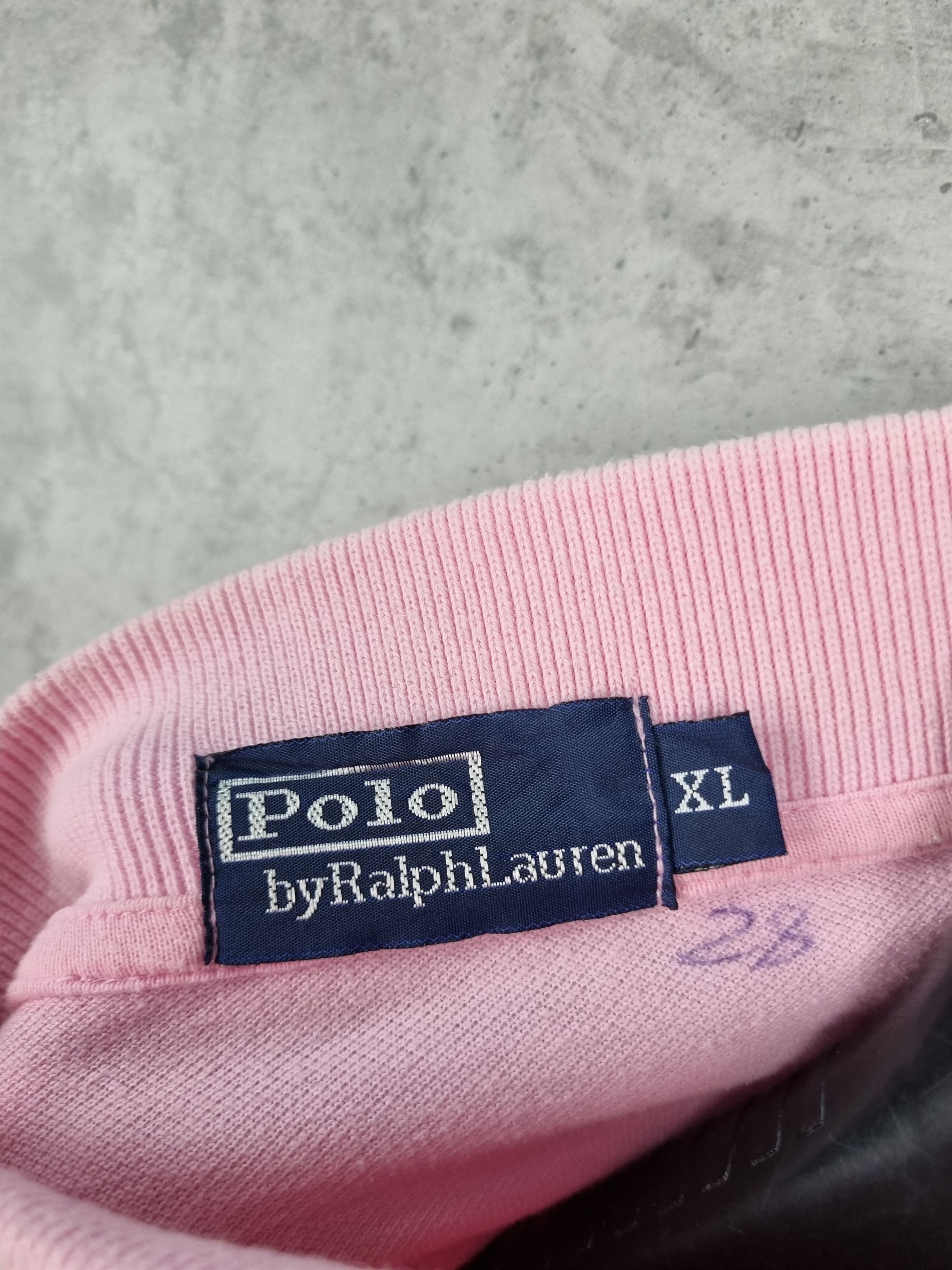 Polo Ralph Lauren × Vintage Polo Ralph Lauren Pink Attractive Long Sleeve Polo Size US XL / EU 56 / 4 - 12 Thumbnail