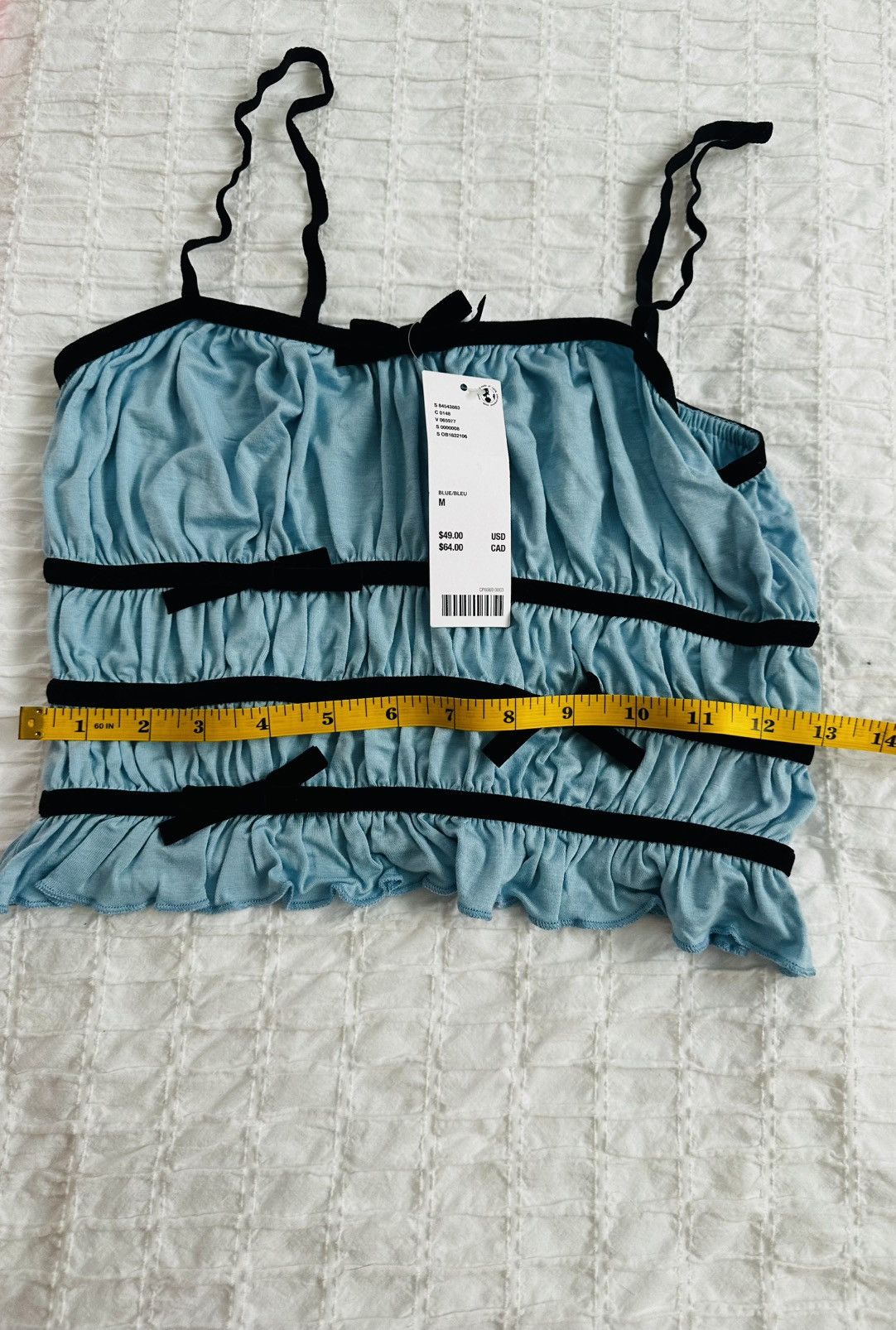 Urban Outfitters Urban Outfitters Blue Crop Top Size M / US 6-8 / IT 42-44 - 3 Thumbnail