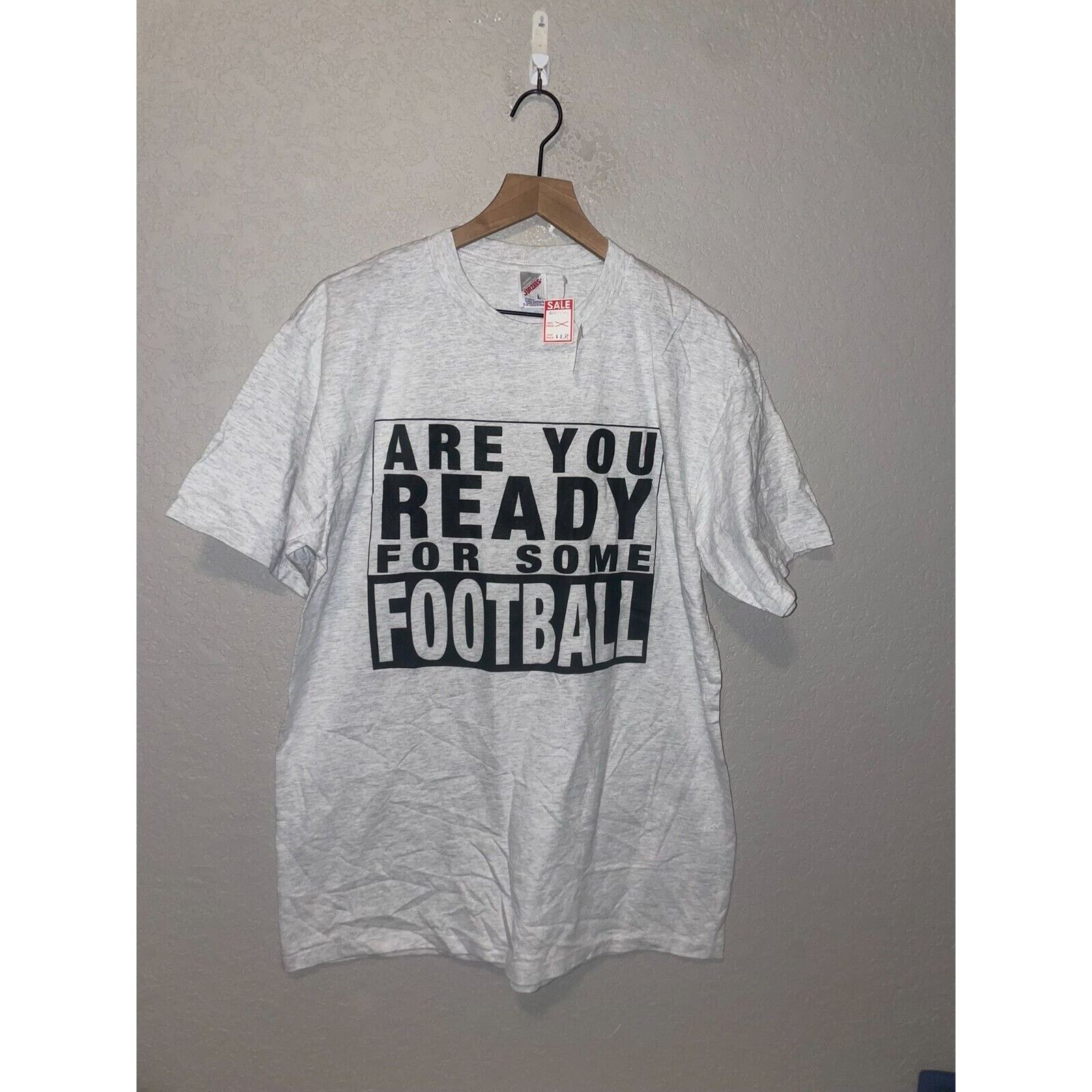 Jerzees Vintage Football Shirt Jerzees Are You Ready For Some Tee L Size US L / EU 52-54 / 3 - 1 Thumbnail