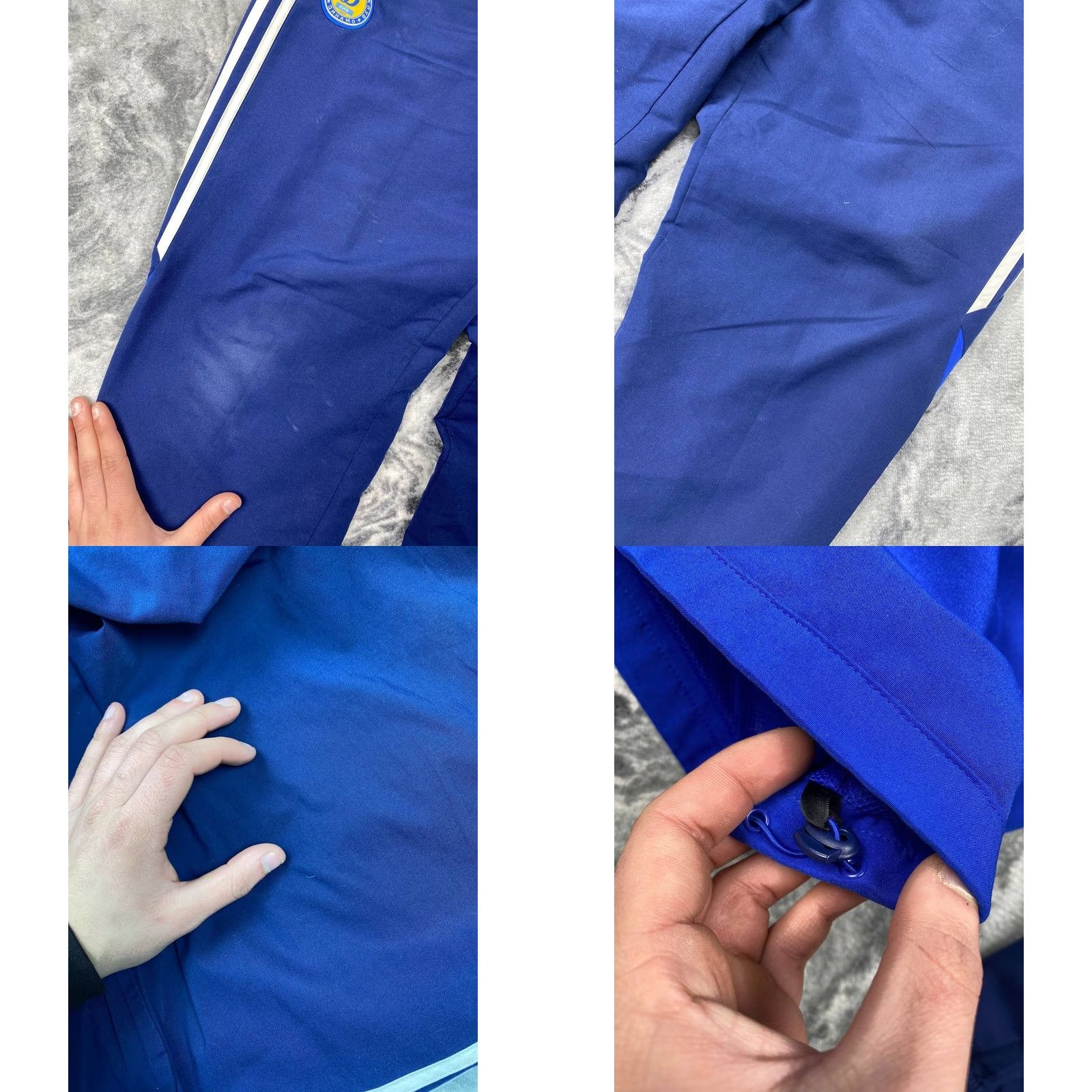 Adidas VINTAGE adidas Dynamo Kyiv Tracksuit Jacket And Pants Men Size M Blue Size 40R - 9 Thumbnail