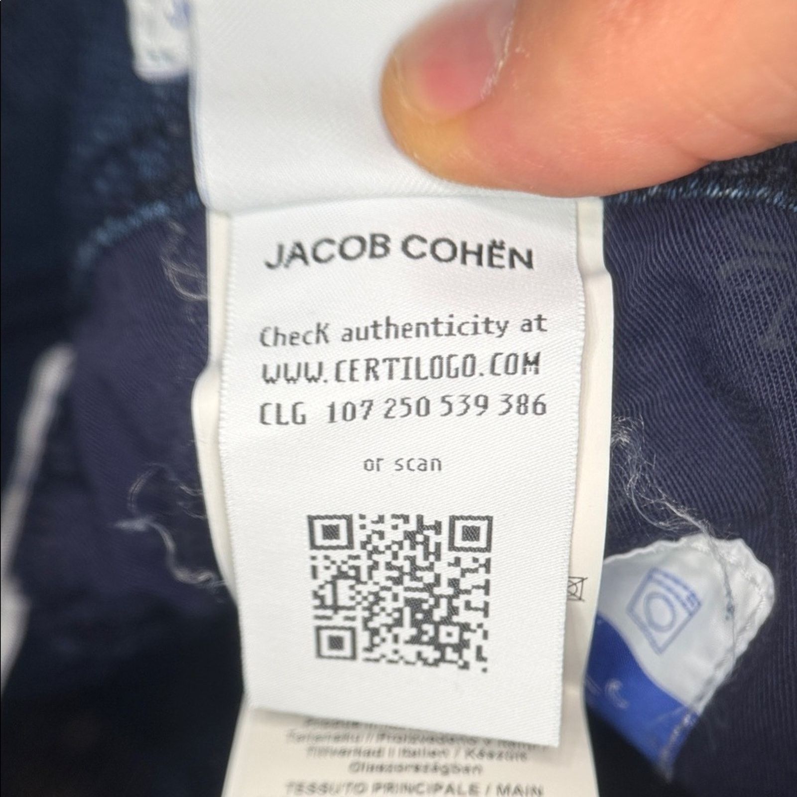 Jacob Cohen NWT Jacob Cohen Men's Deep Indigo Bard Jeans Size 35 Size US 35 - 10 Thumbnail