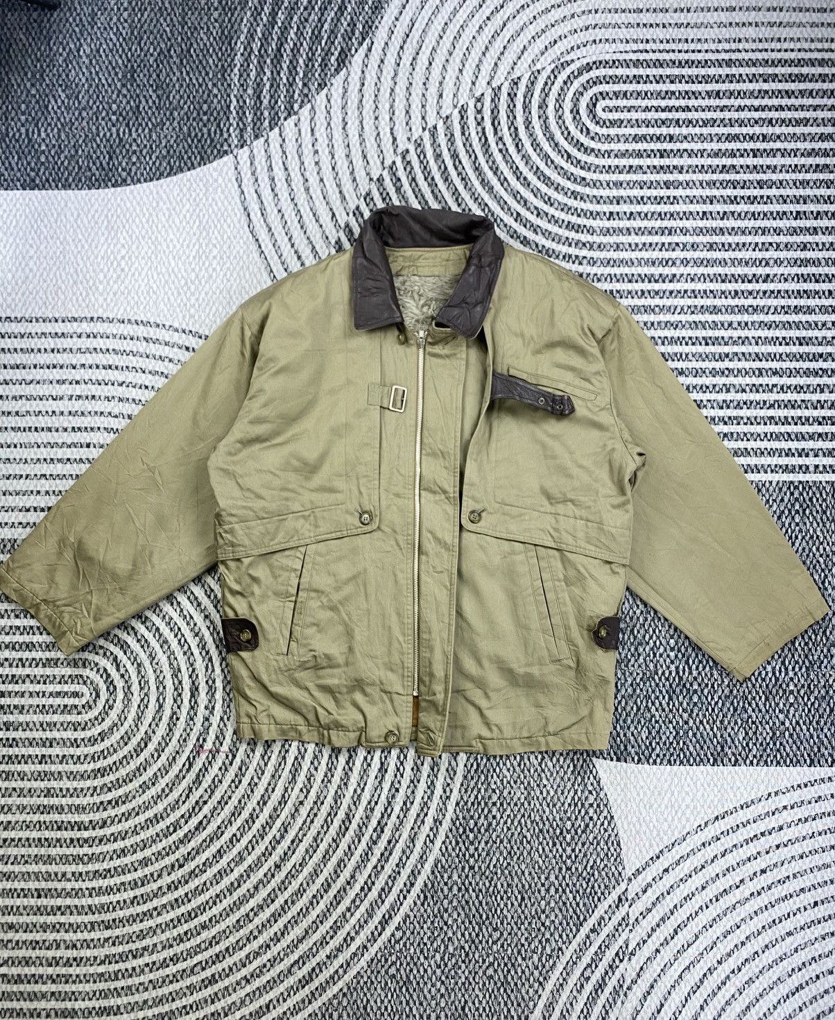 Vintage Vintage Japanese Fashion Casual Zipper Sherpa Jacket Size US XL / EU 56 / 4 - 6 Thumbnail