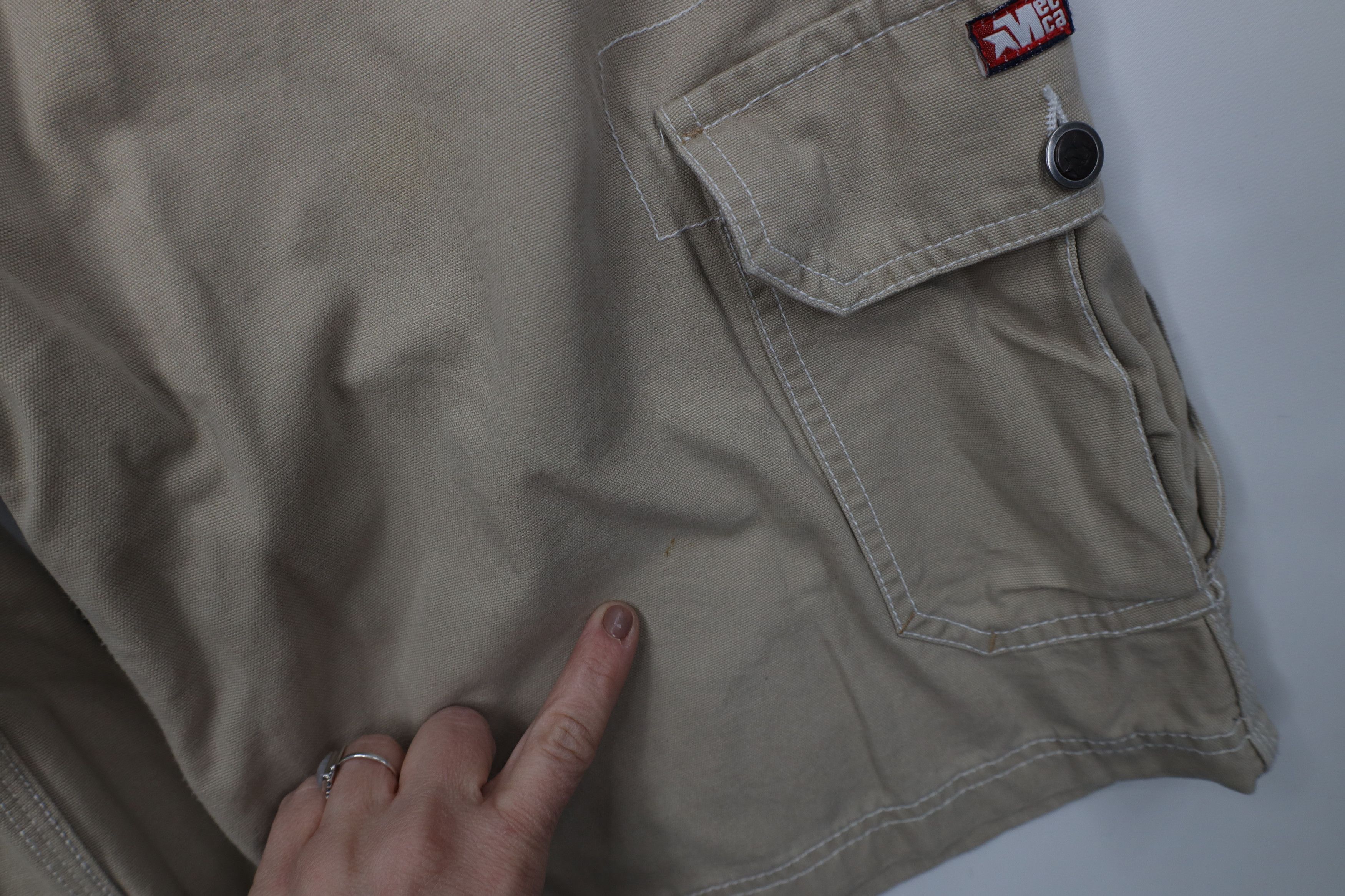 Vintage Vintage 90s Y2K Streetwear Canvas Cargo Shorts Khaki Tan Size US 34 / EU 50 - 6 Thumbnail