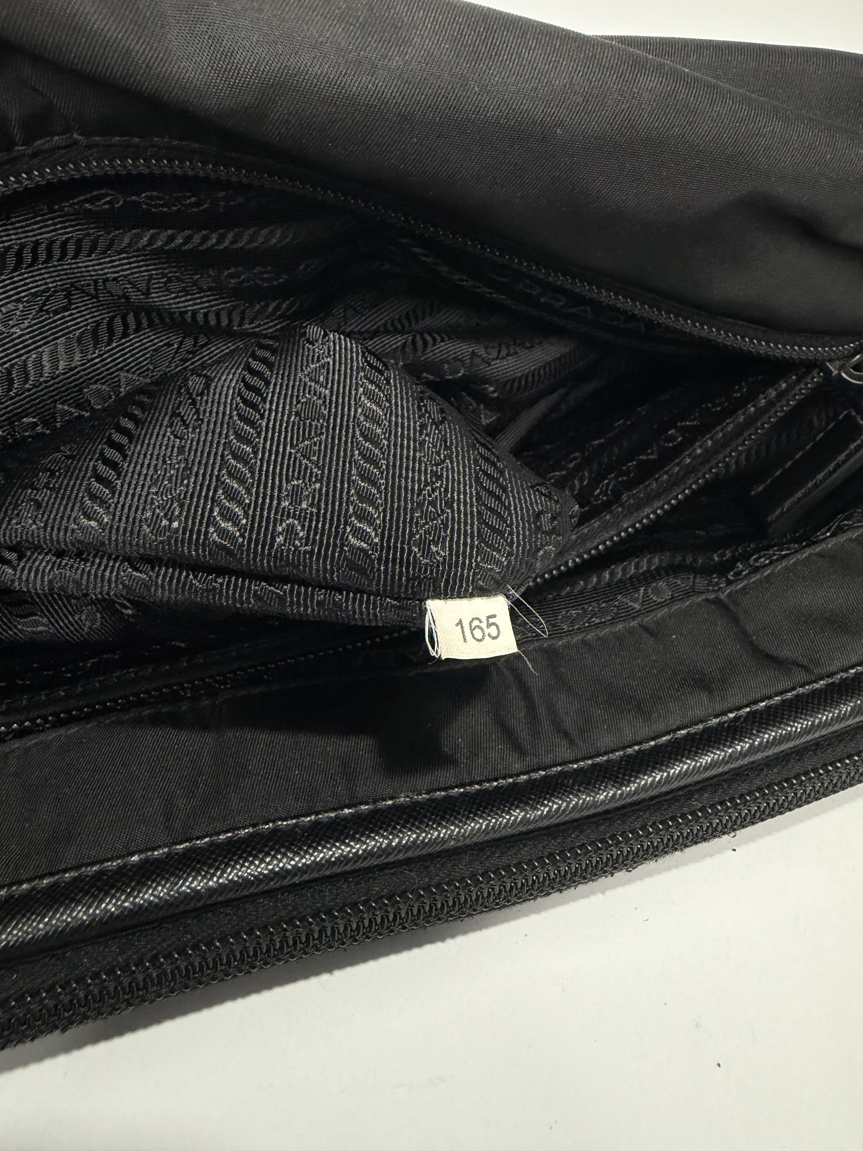 Prada Prada Black Nylon Flap Messenger Bag Size ONE SIZE - 8 Thumbnail