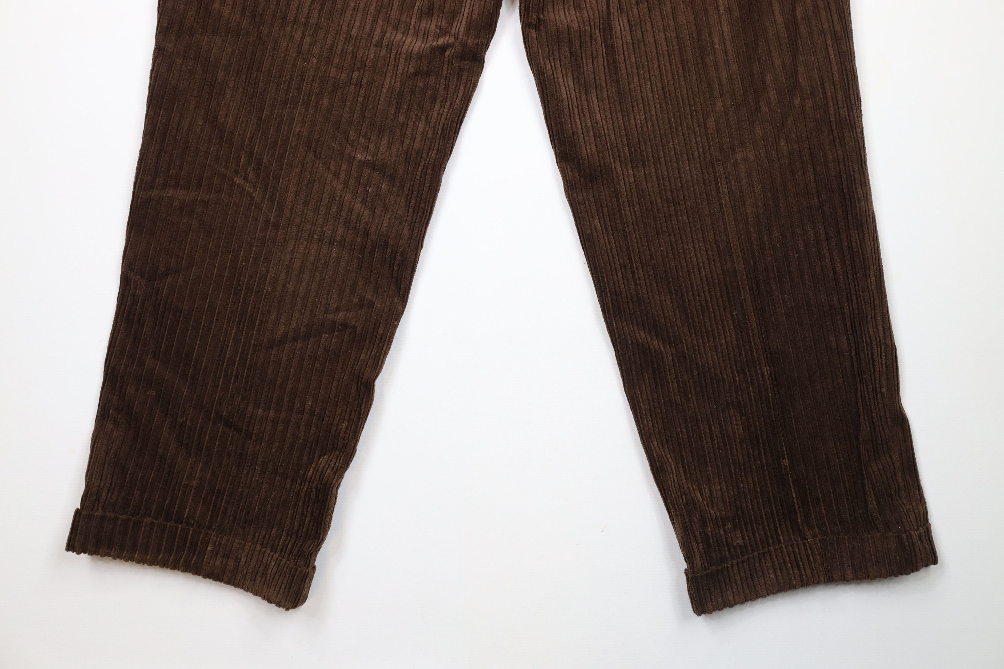 Vintage Vintage 90s Streetwear Pleated Wide Leg Corduroy Pants Size US 36 / EU 52 - 10 Thumbnail