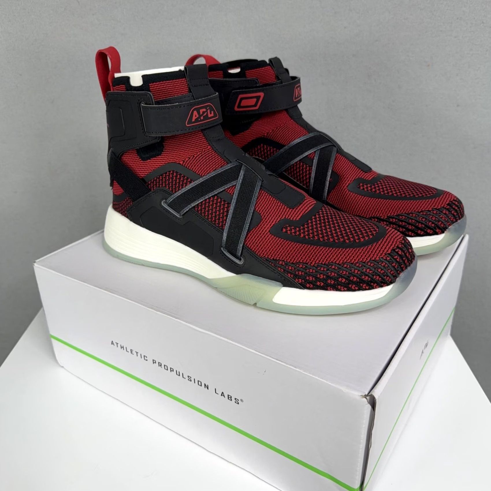 Athletic Propulsion Labs Athletic Propulsion Labs APL Super Future Shoes Mens Size 11 Red Black High Top Size US L / EU 52-54 / 3 - 3 Thumbnail