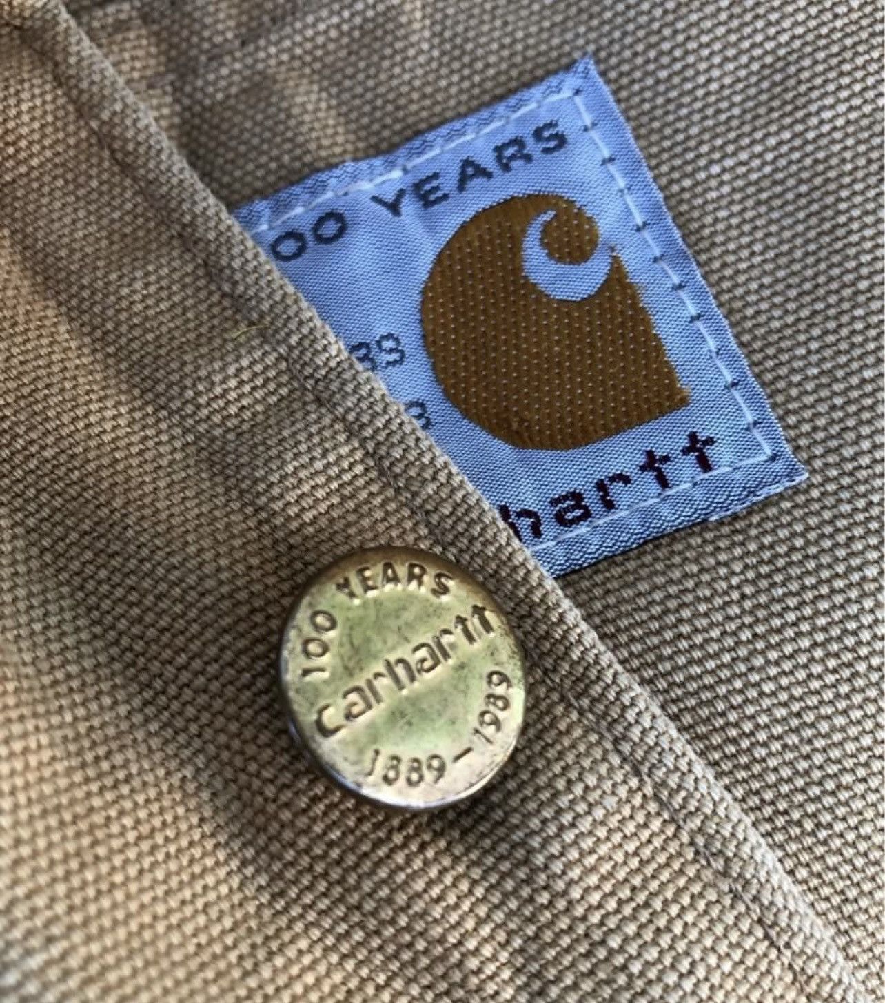 Carhartt 🔥Vintage 90's Carhartt Blanket-lined Michigan/Chore Jacket Size US L / EU 52-54 / 3 - 11 Thumbnail