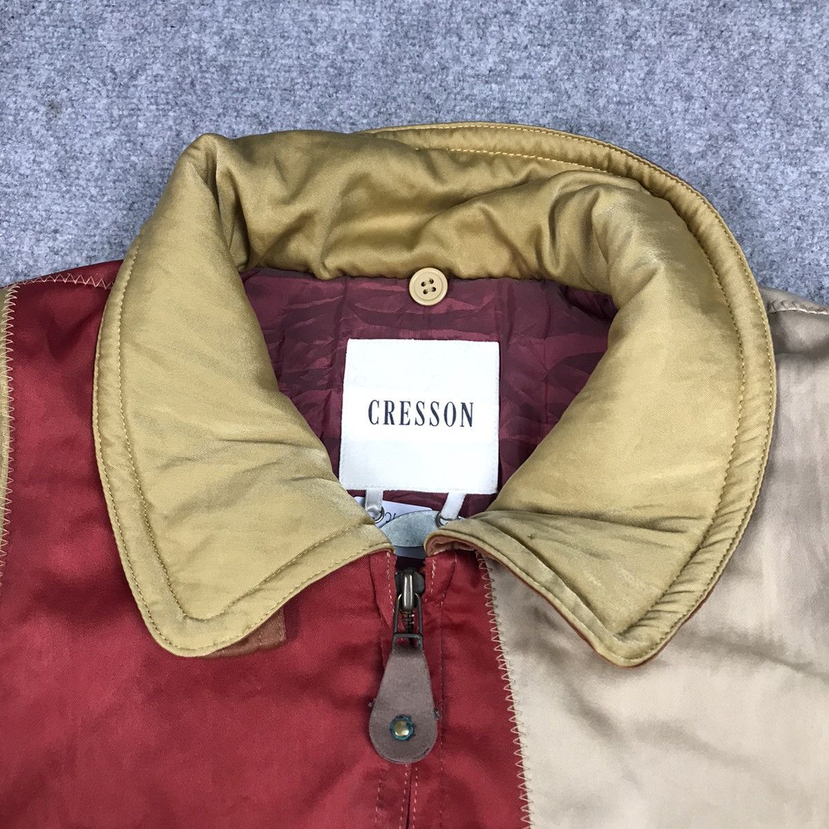 Japanese Brand CRESSON JAPAN PATCHWORK BOMBER JACKET Size US L / EU 52-54 / 3 - 7 Thumbnail