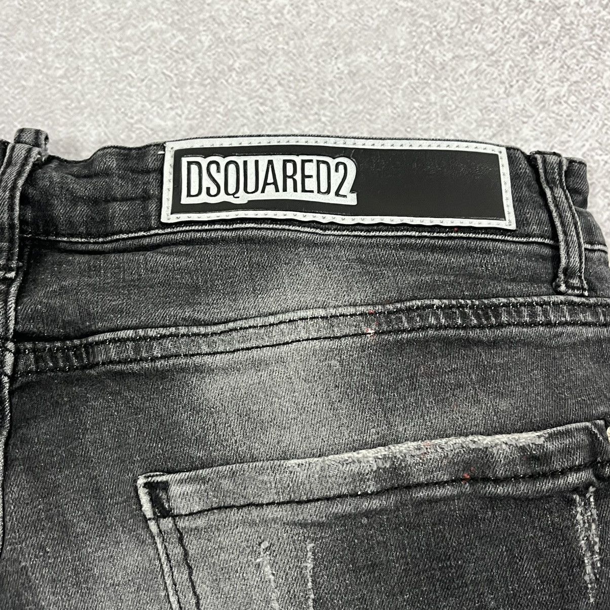 Dsquared2 Black and white Dsquared2 bleached ripped jeans trousers Size US 33 - 13 Thumbnail