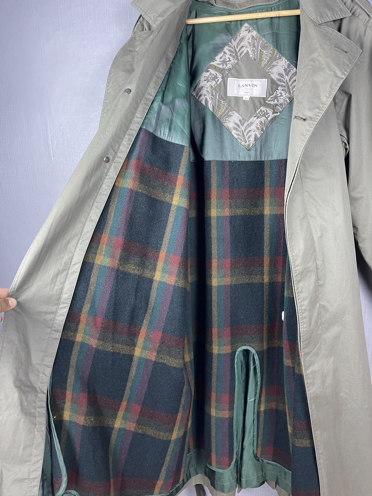 Lanvin VINTAGE LANVIN STUDIO Double Breast Trench Coat Size US L / EU 52-54 / 3 - 10 Thumbnail