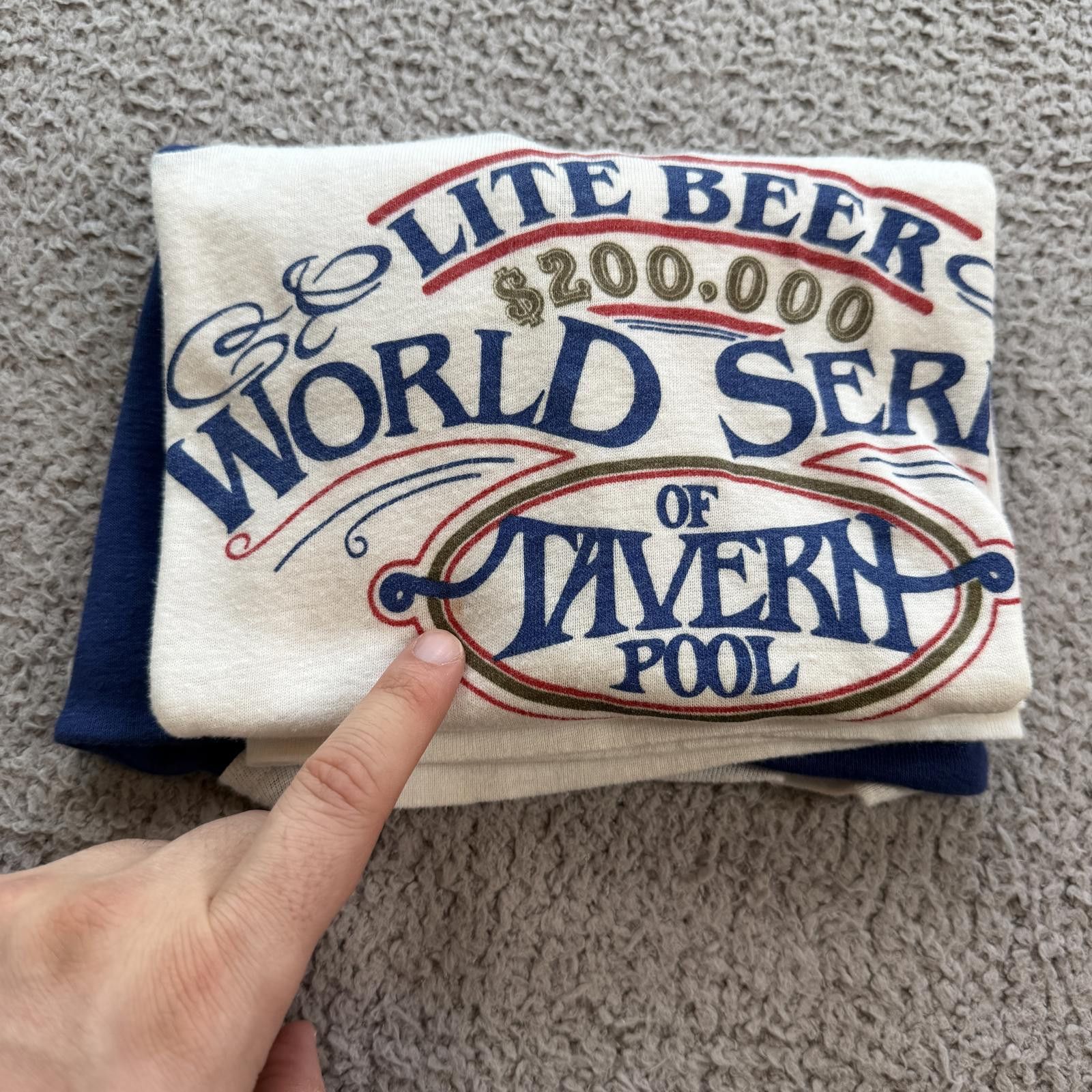 Other Vintage 80s Lite Beer World Series Of Tavern Pool T Shirt Size US L / EU 52-54 / 3 - 8 Thumbnail