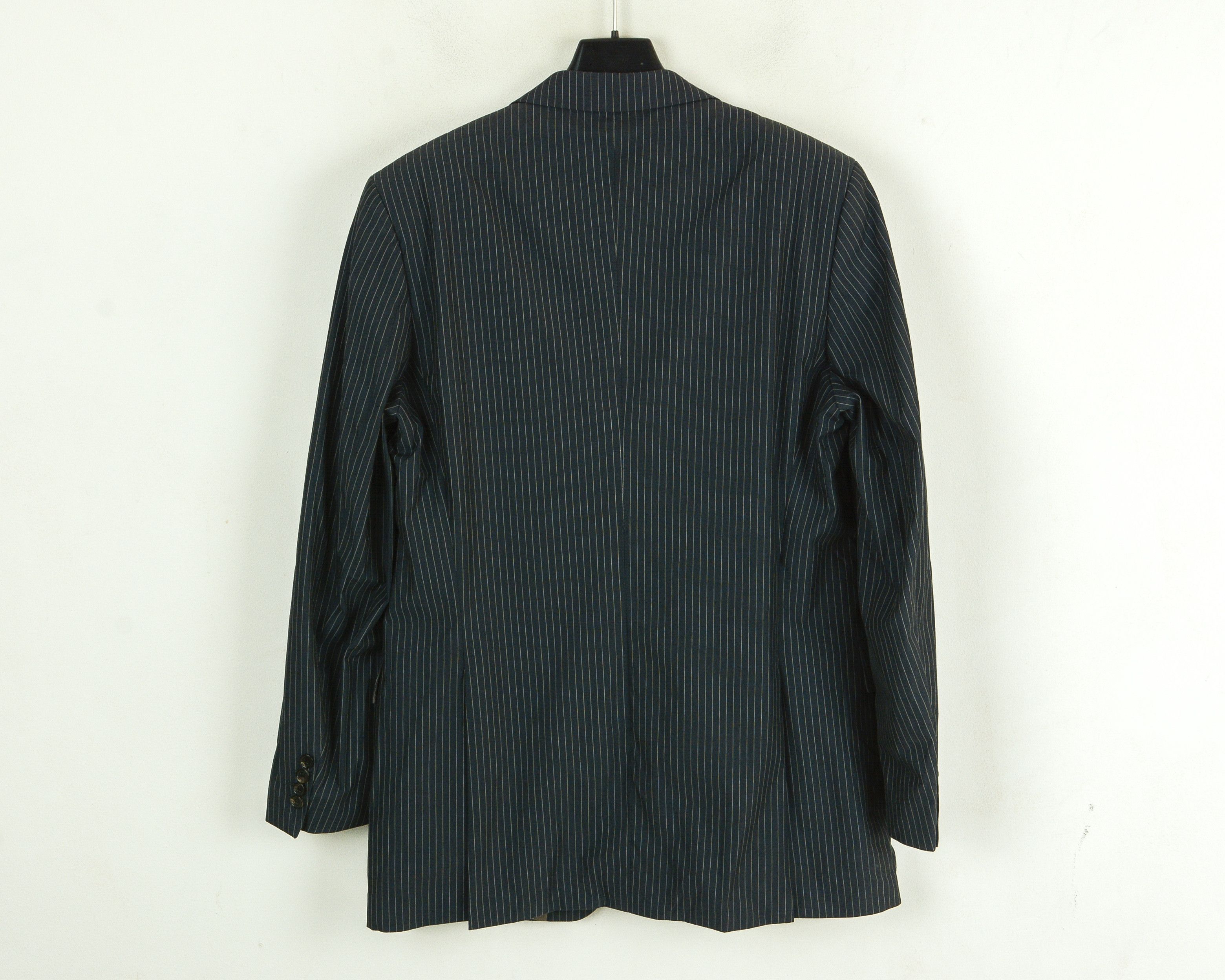 Hugo Boss Suit Jacket Blazer Sport Coat Cotton Pinstriped EU 98 Size 38L - 3 Thumbnail