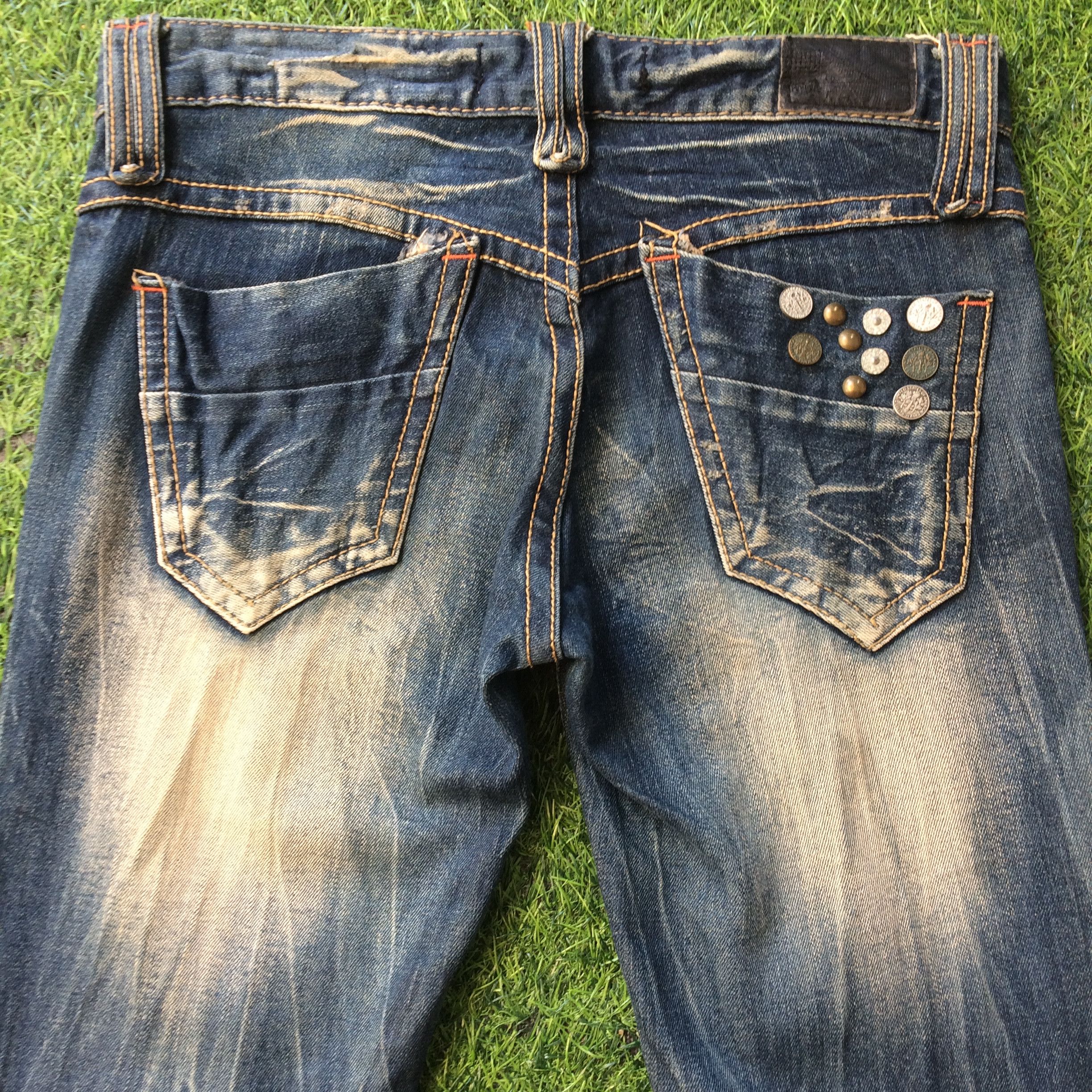Japanese Brand Low Waist Lolita Japanese Jeans #D-590 Size 28" / US 6 / IT 42 - 4 Thumbnail