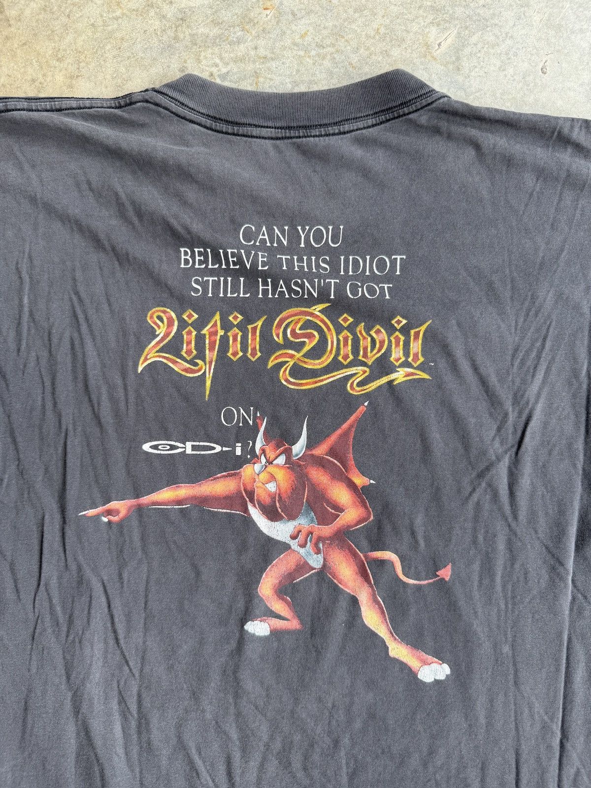 Vintage *RARE* 1993 LITIL DIVIL VIDEO GAME CD-I CHAOS MONSTER Vtg Size US XL / EU 56 / 4 - 6 Thumbnail