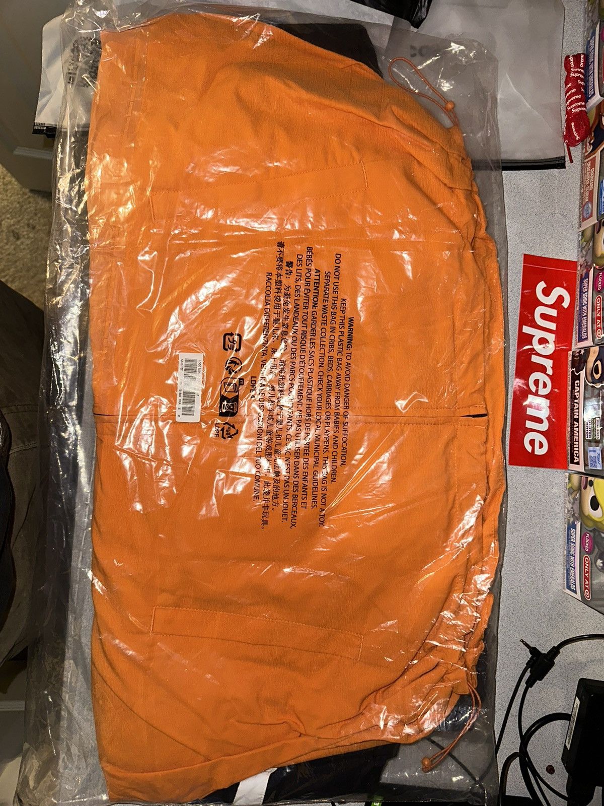 Supreme Supreme Logo Taping Track Jacket Orange ( M ) SS26 Size US M / EU 48-50 / 2 - 3 Thumbnail
