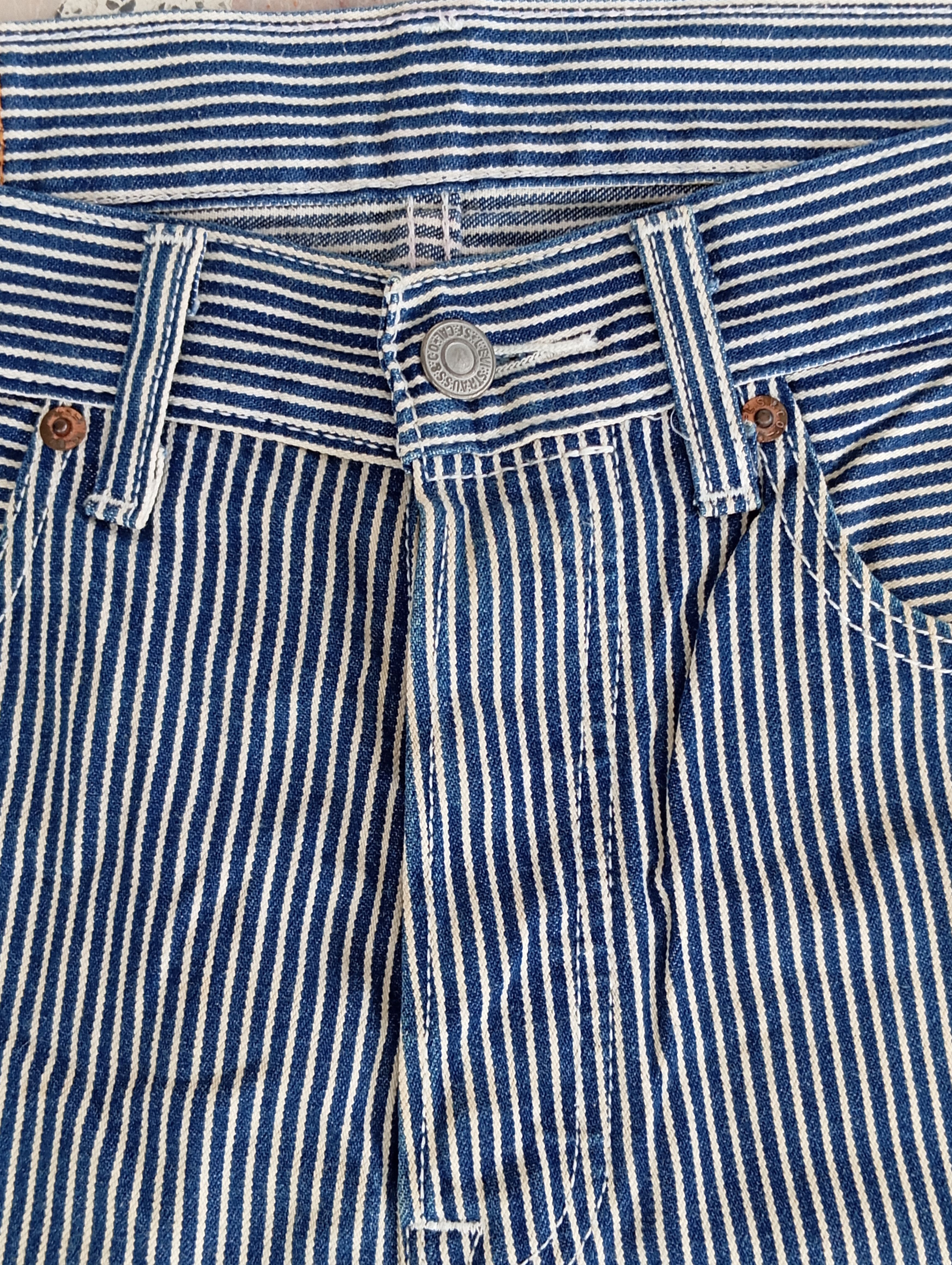 Levi's × Vintage Levis Stripe Short Denim Size US 33 - 2 Thumbnail