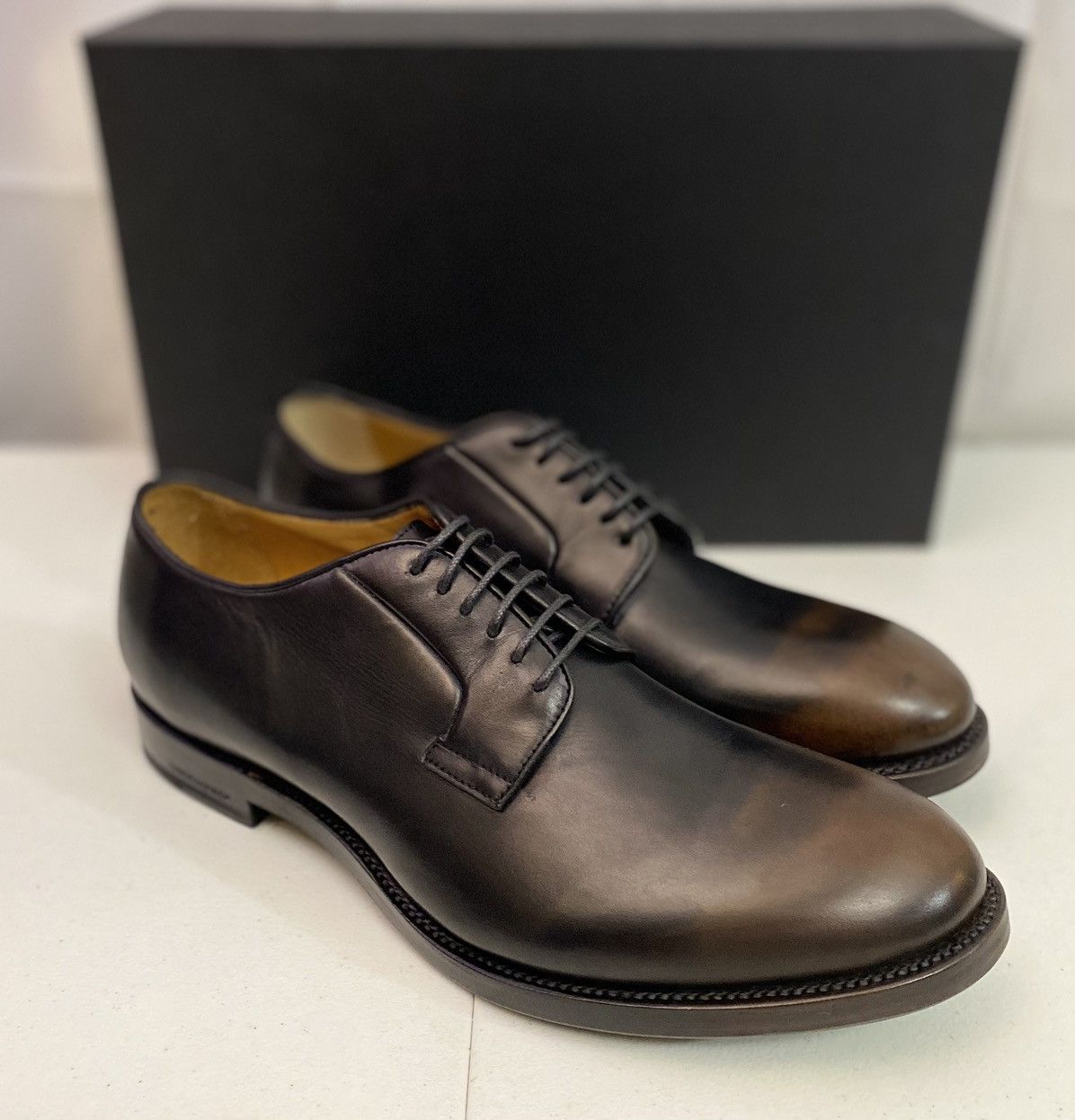 Dsquared2 Dsquared2 🇮🇹 Burnish Toe Goodyear Welt Veg Tan Derby 10 NEW Size US 10 / EU 43 - 1 Thumbnail